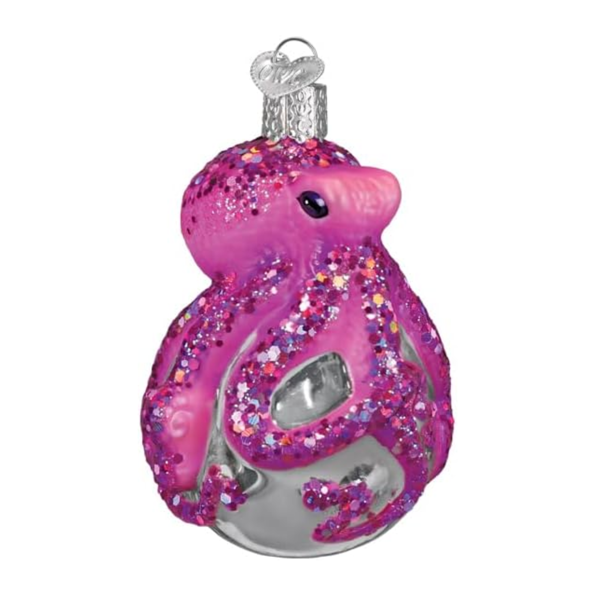 Old World Christmas Blown Glass Ornament for Tree, Shimmering Octopus