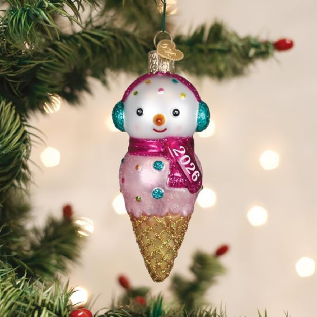 Old World Christmas Blown Glass Ornament for Christmas Tree, 2026 Snowman