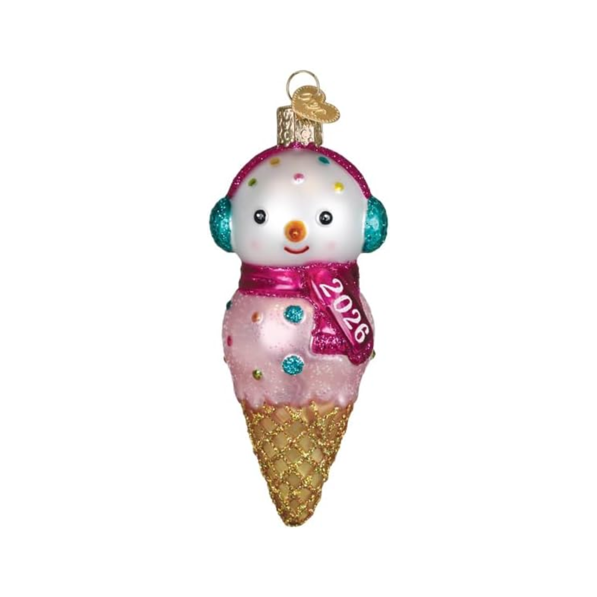 Old World Christmas Blown Glass Ornament for Christmas Tree, 2026 Snowman