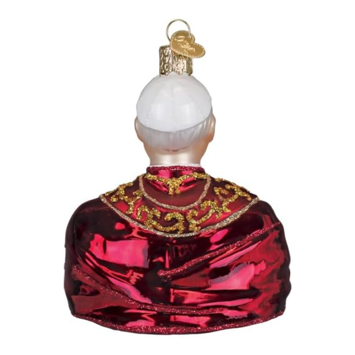 Old World Christmas Blown Glass Ornament for Christmas Tree, Pope Leo XIV