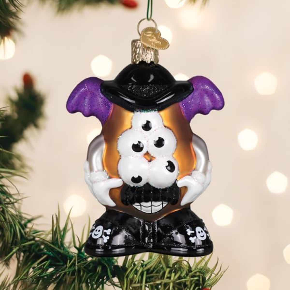 Old World Christmas Blown Glass Ornament for Tree, Halloween Mr. Potato Head