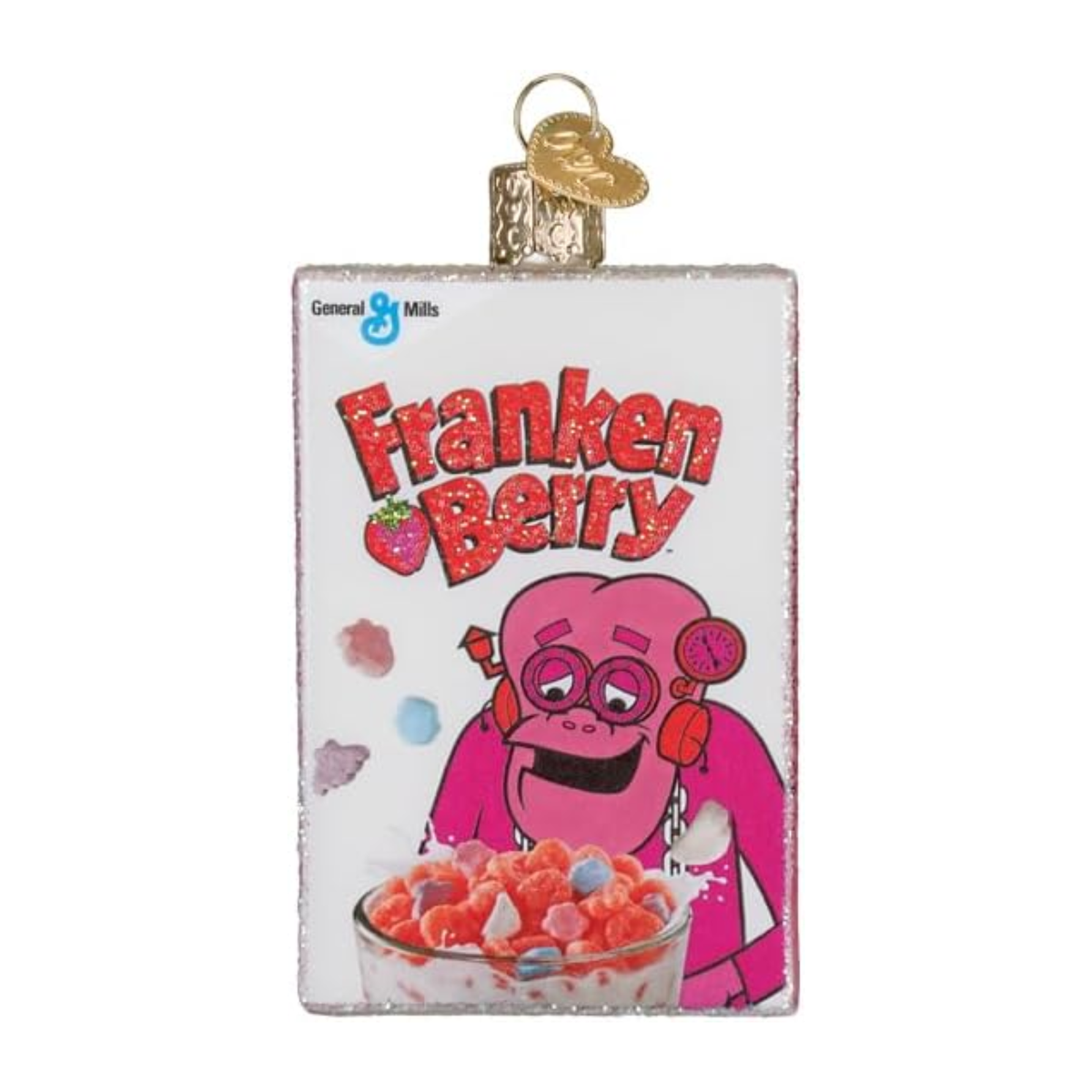 Old World Christmas Blown Glass Ornament for Tree, Franken Berry Box