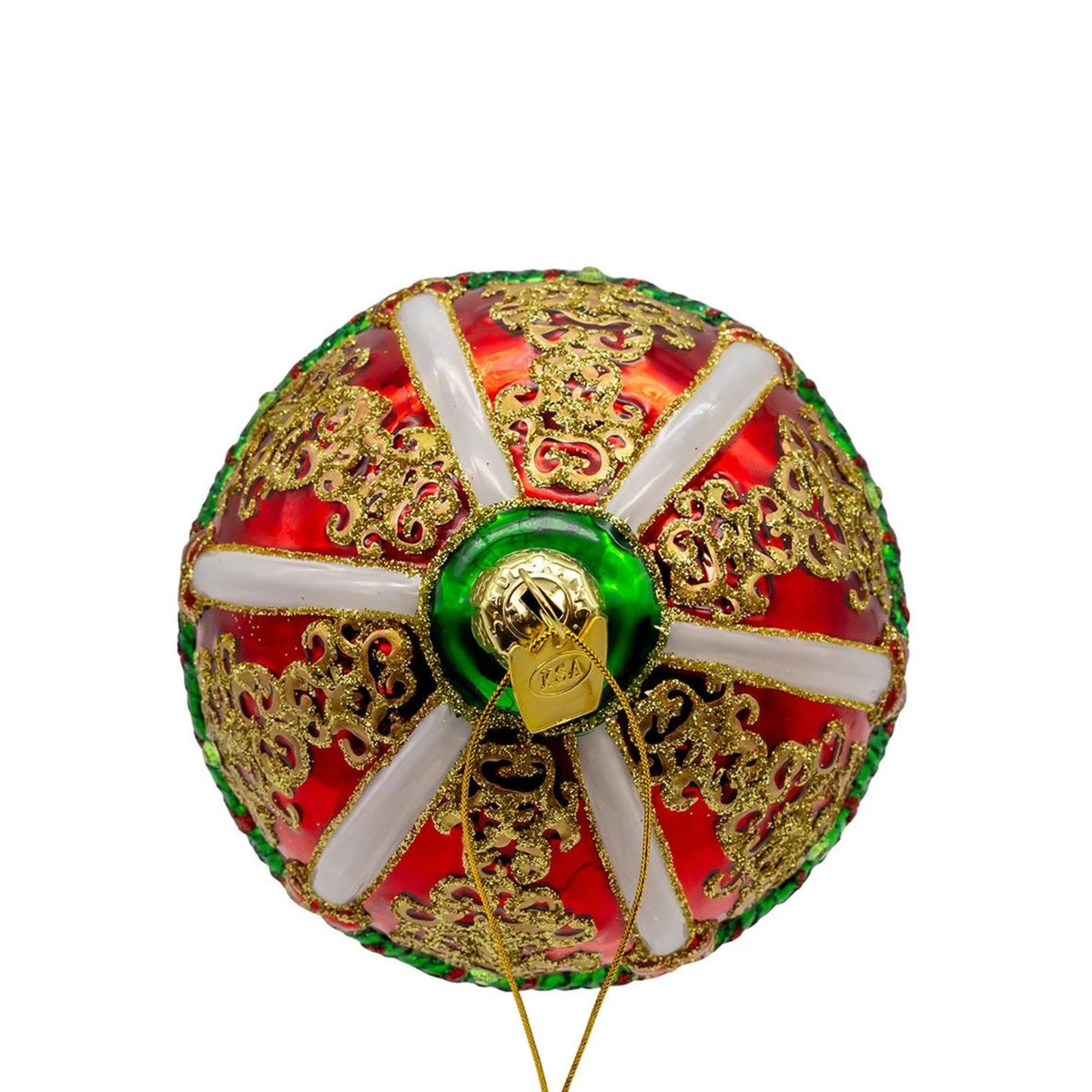 Kurt Adler Bellissimo Glass Hot Air Balloon Ornament, 7.5in
