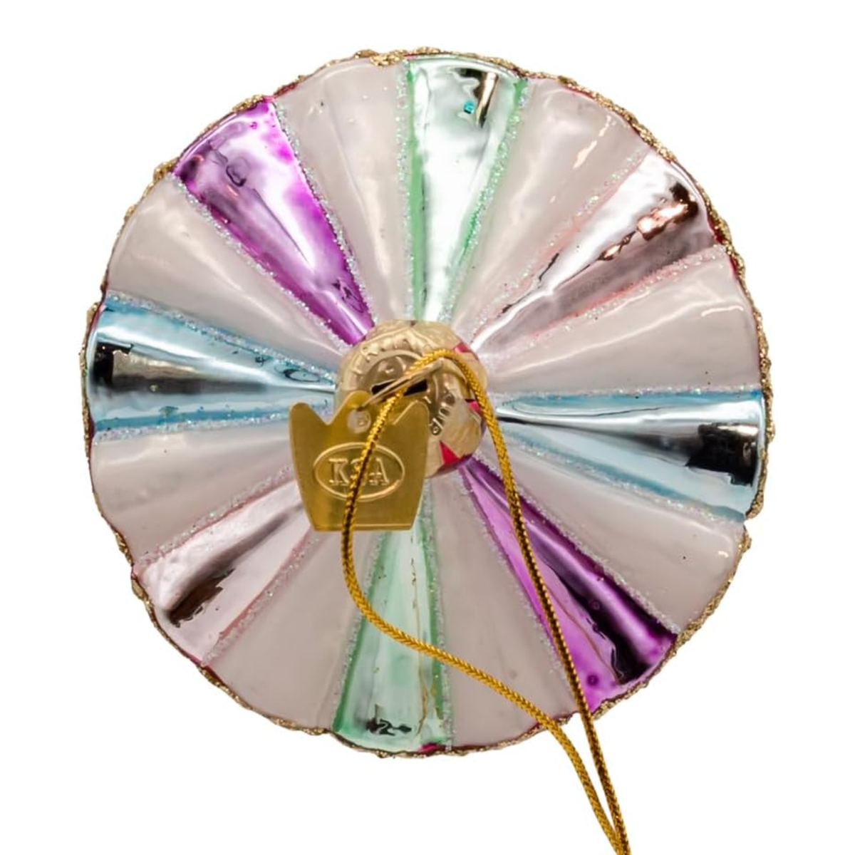 Kurt Adler Noble Gems Glass Kids Carousel Ornament, 5in