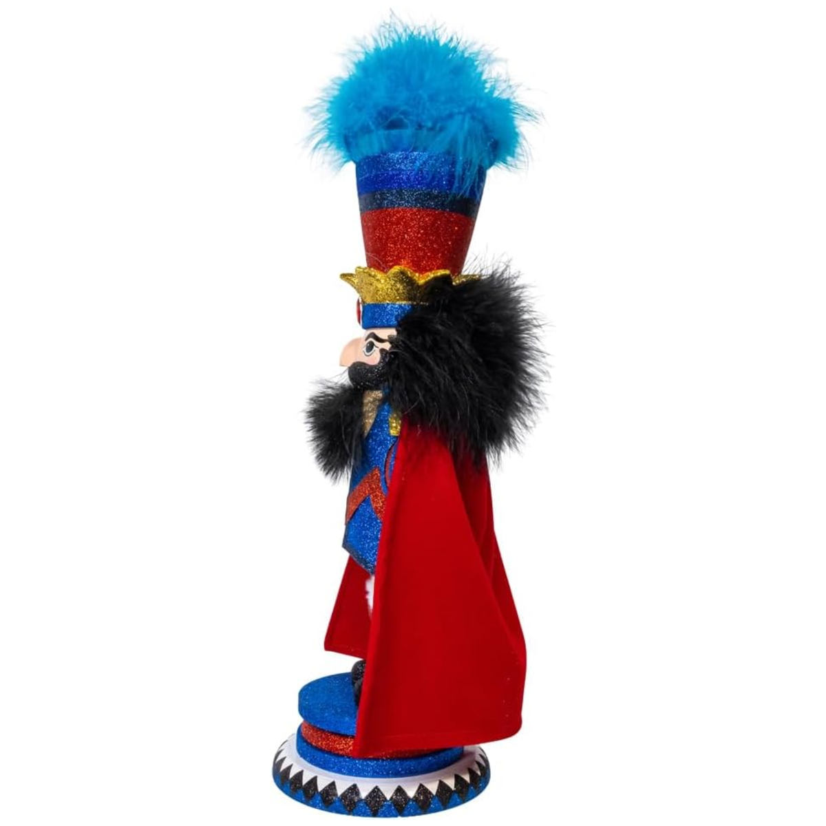 Kurt Adler Hollywood Nutcracker Collection, Red & Blue King, 16in
