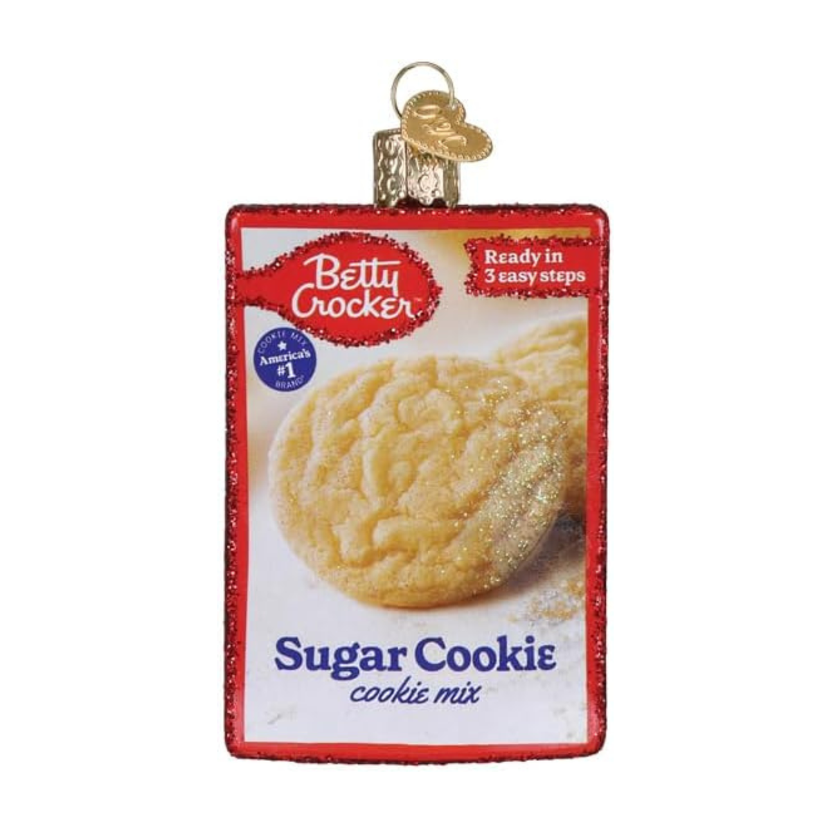 Old World Christmas Blown Glass Ornament, Betty Crocker Sugar Cookie Mix