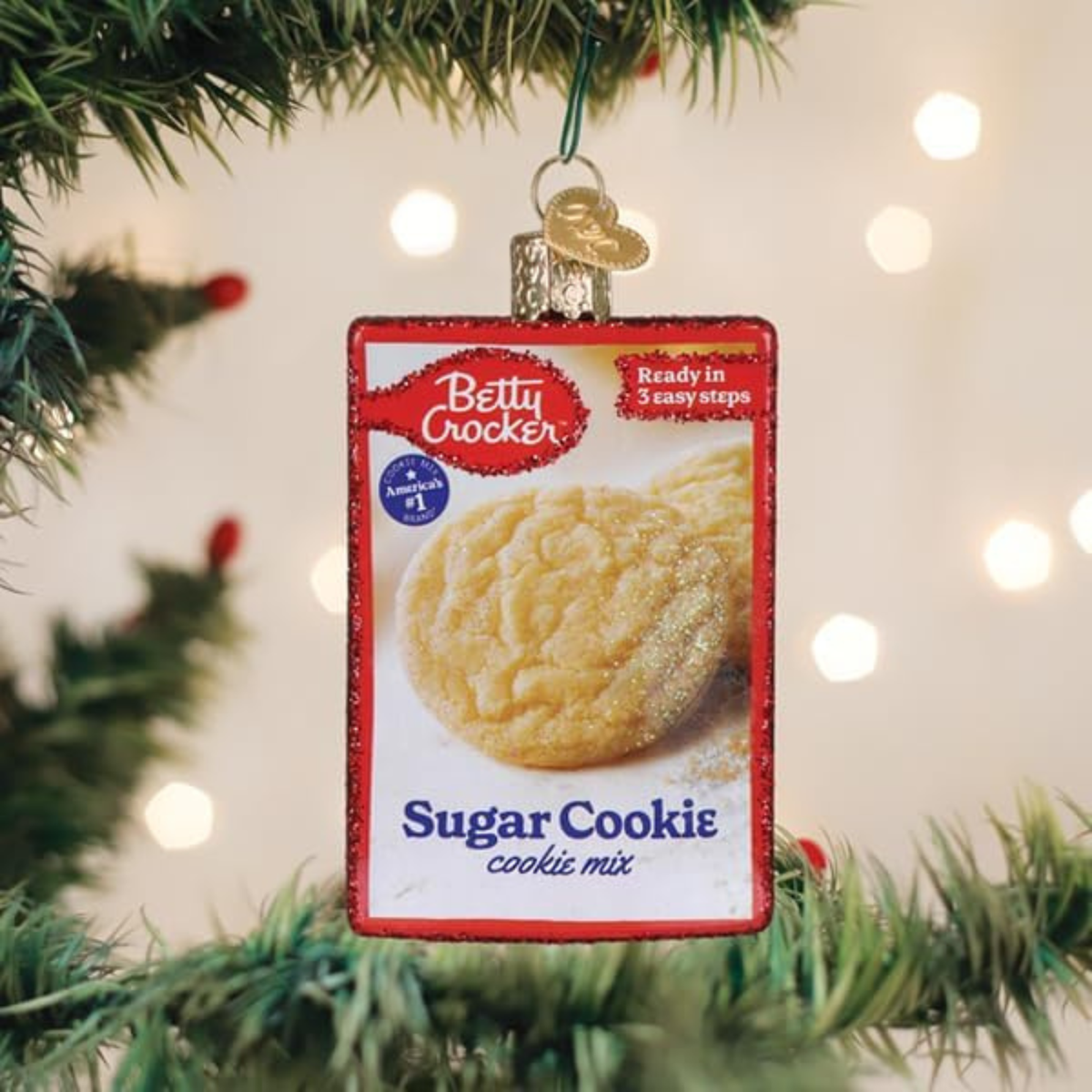 Old World Christmas Blown Glass Ornament, Betty Crocker Sugar Cookie Mix