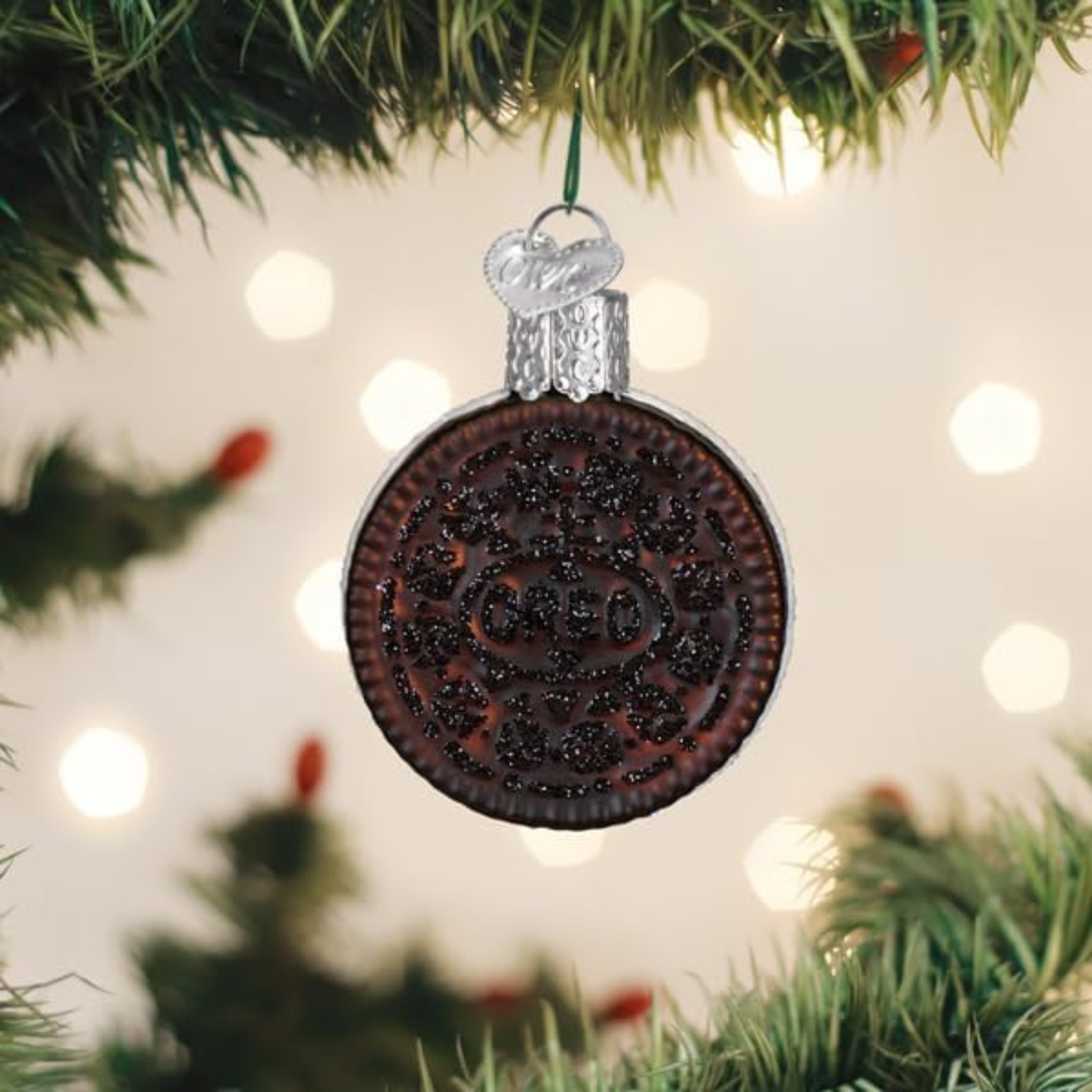 Old World Christmas Blown Glass Tree Ornament, Oreo Cookie