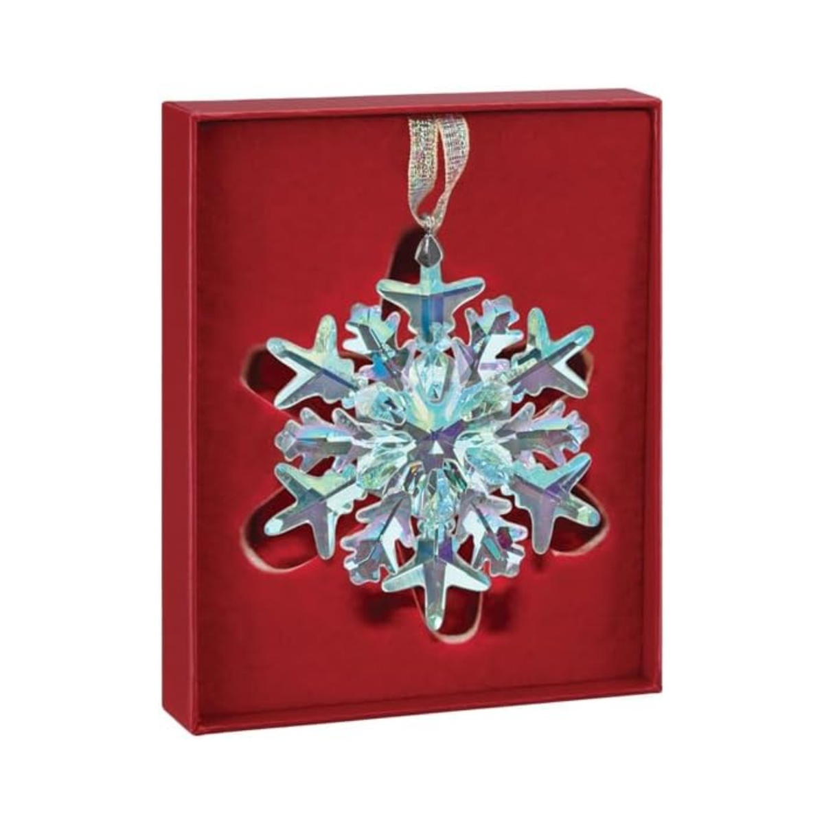 Old World Christmas Blown Glass Tree Ornament, Radiant Crystal Frostflake