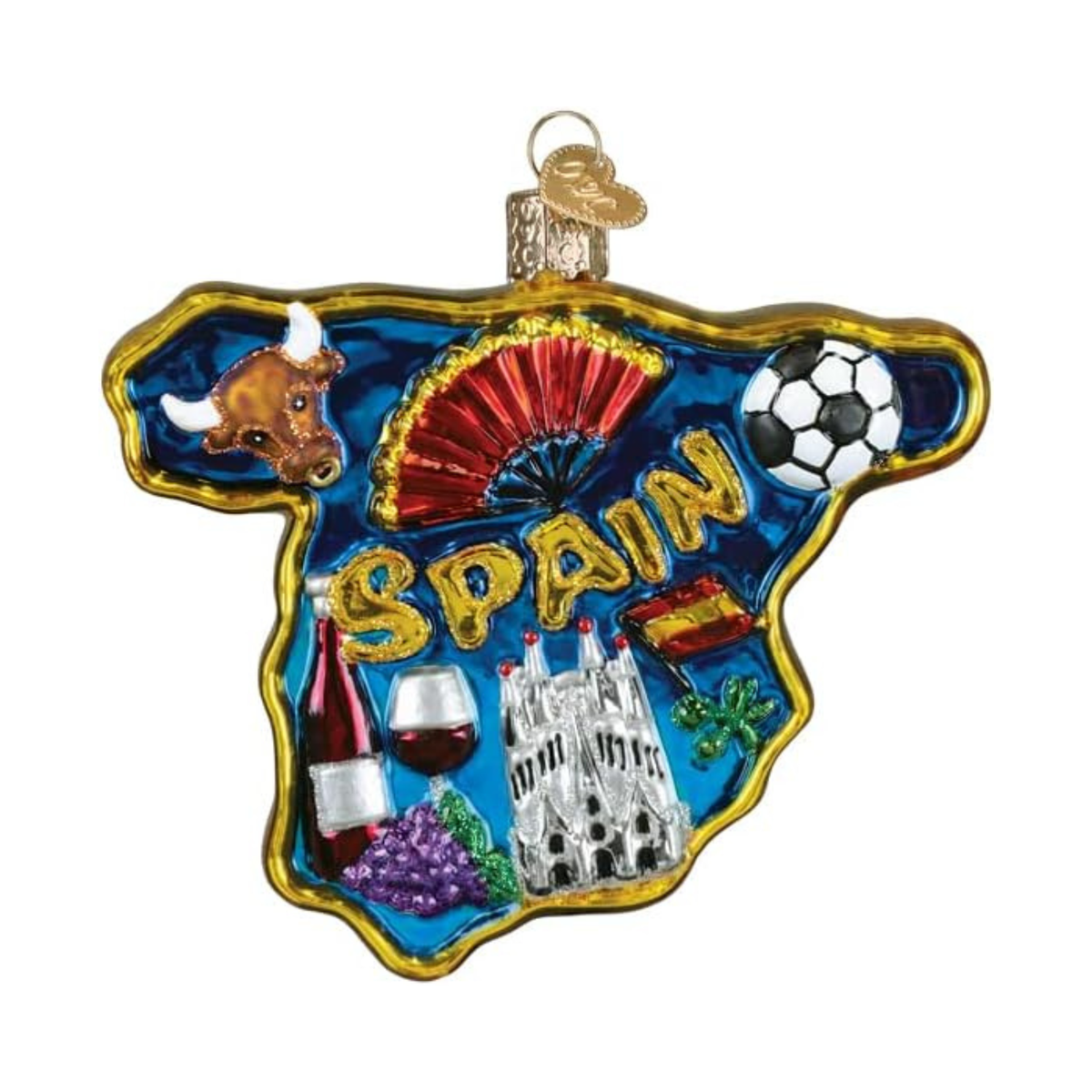 Old World Christmas Blown Glass Tree Ornament, Wonders of Spain