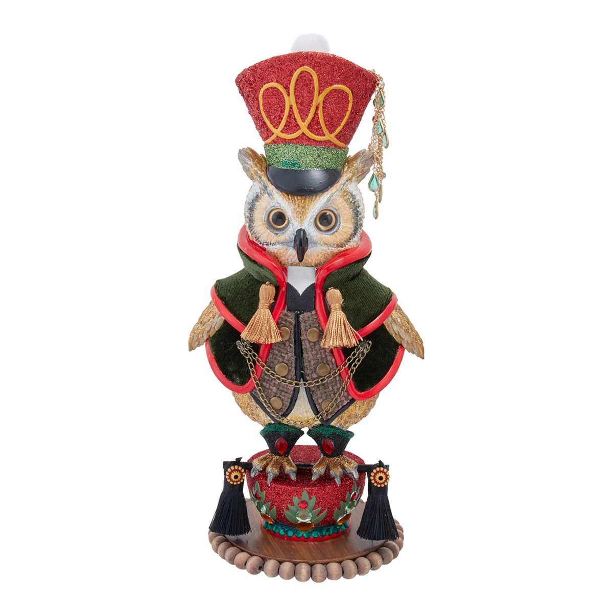 Kurt Adler Hollywood Nutcracker Collection, Owl Soldier, 12in