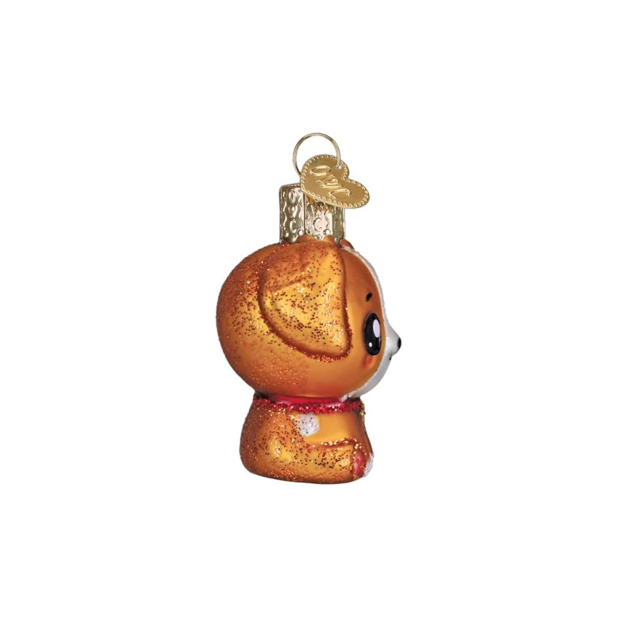 Old World Christmas, Gumdrop Collection, Mini Kawaii Dog Glass Ornament, 2in