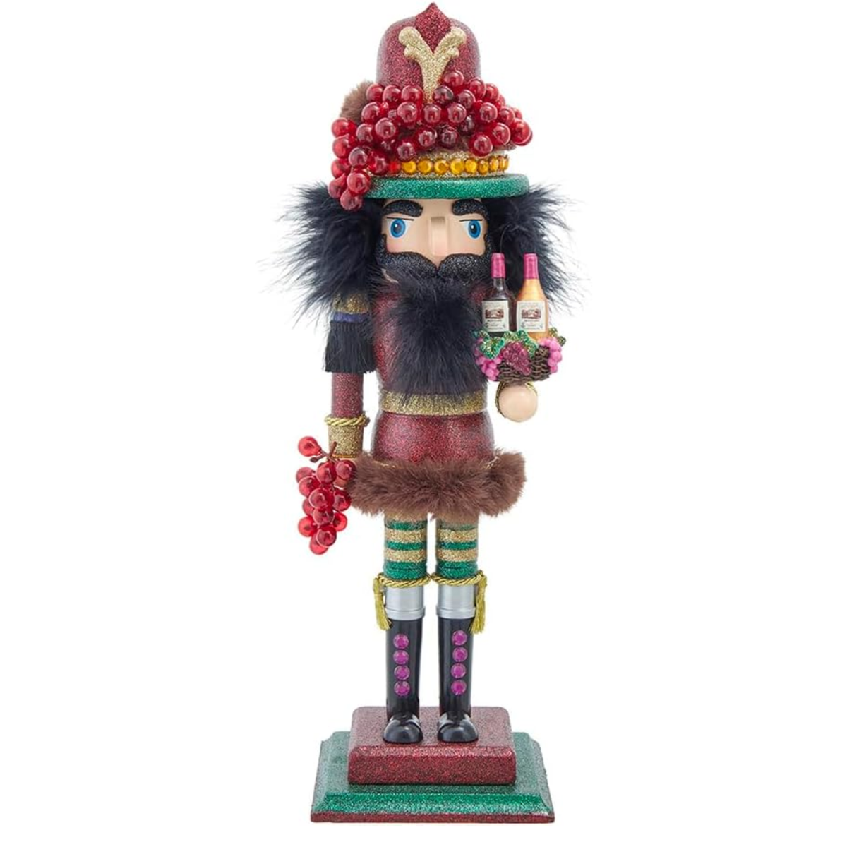 Kurt Adler Hollywood Nutcracker Collection, Wine, 16in