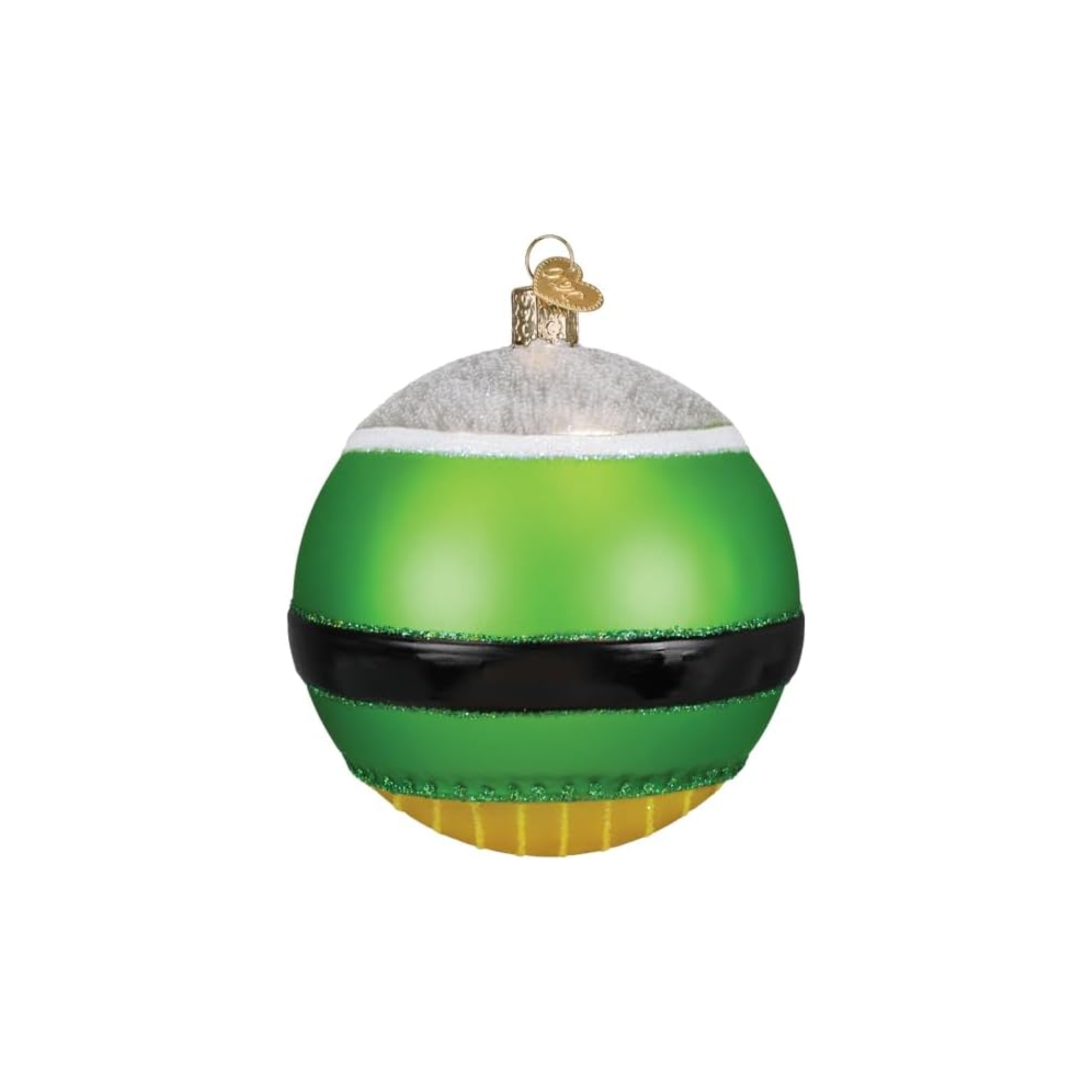 Old World Christmas, Round Collection, Elf Glass Ornament