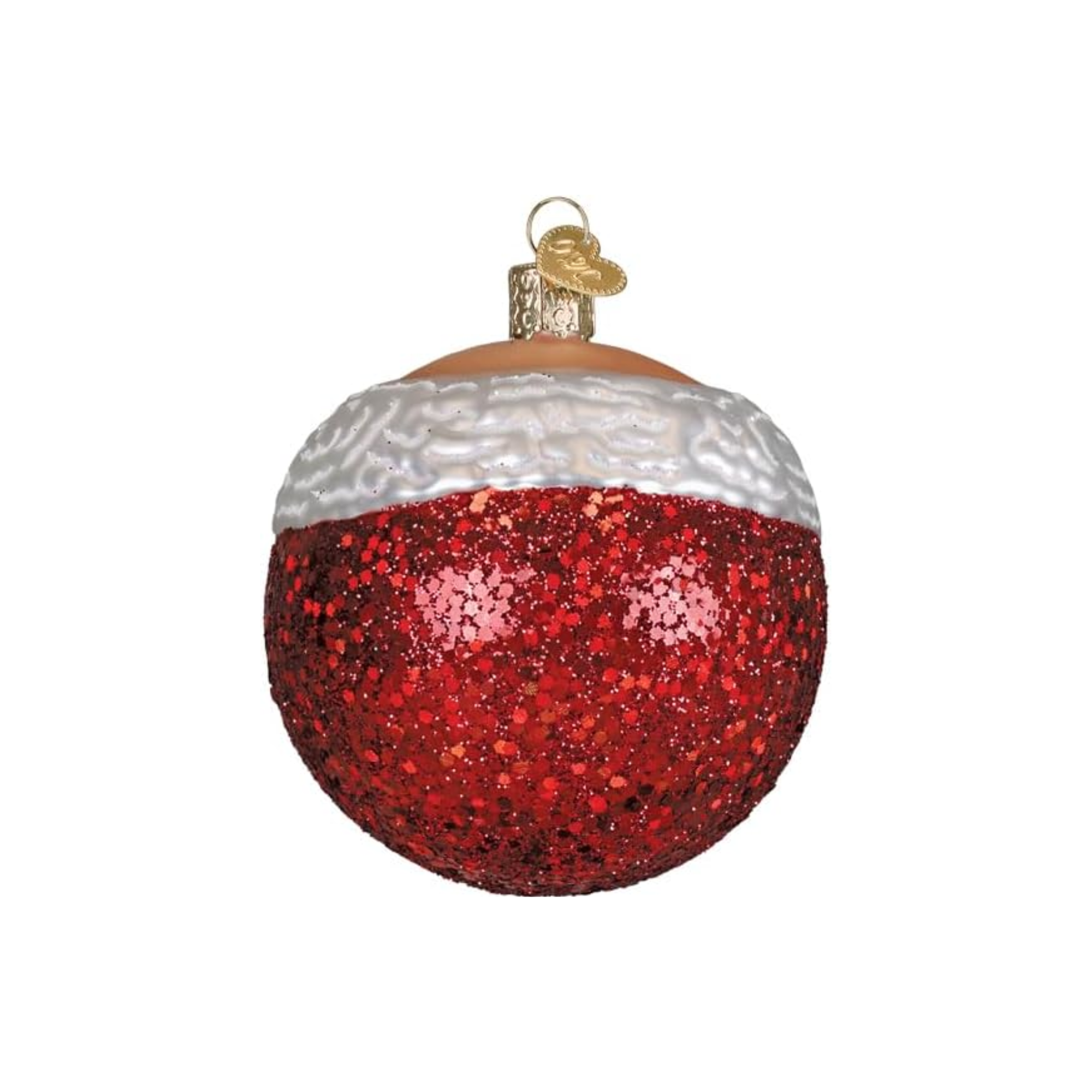 Old World Christmas, Round Collection, Mrs. Claus Glass Ornament