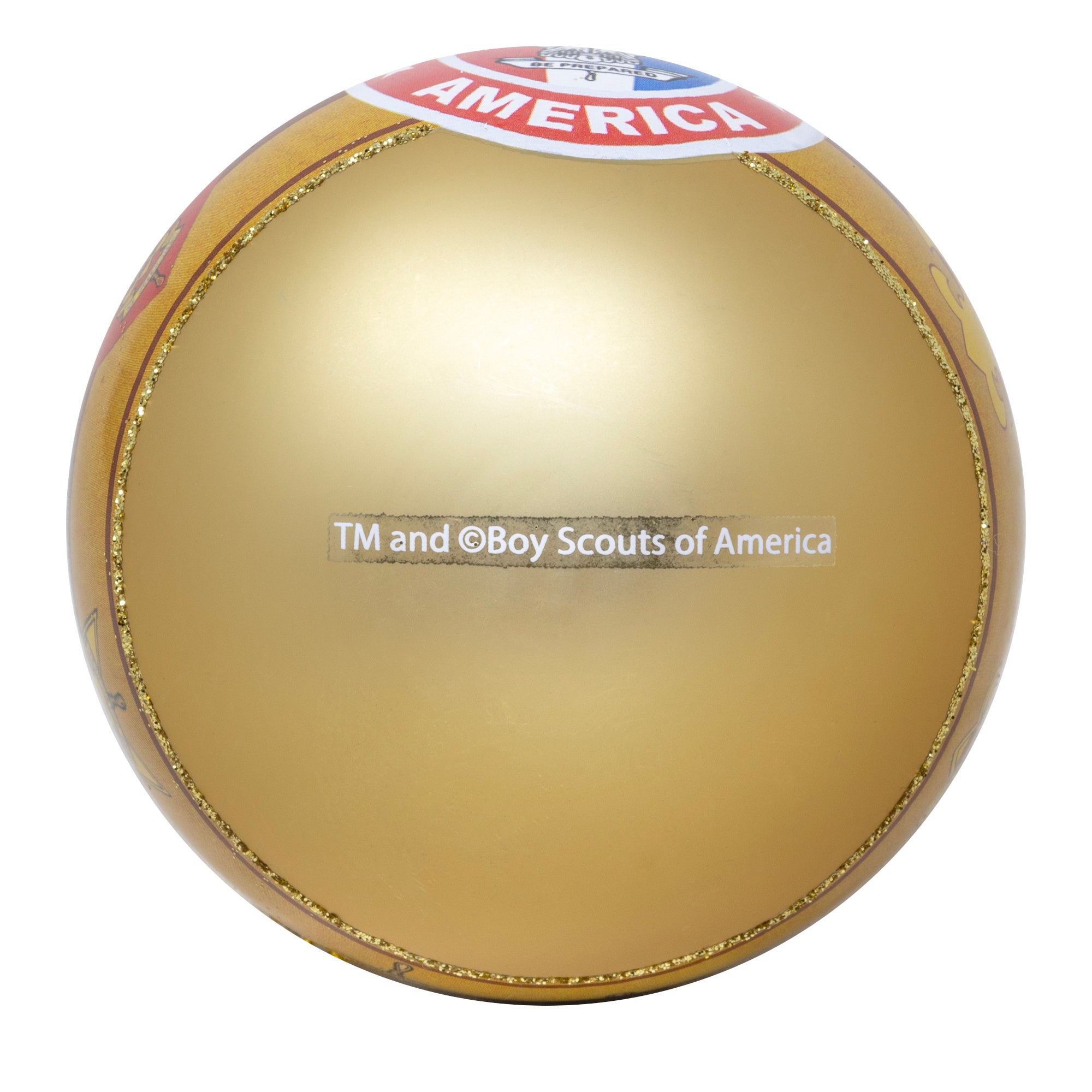 Kurt Adler Boy Scouts of America "The Path to Eagle" Glass Ball Ornament, 3"
