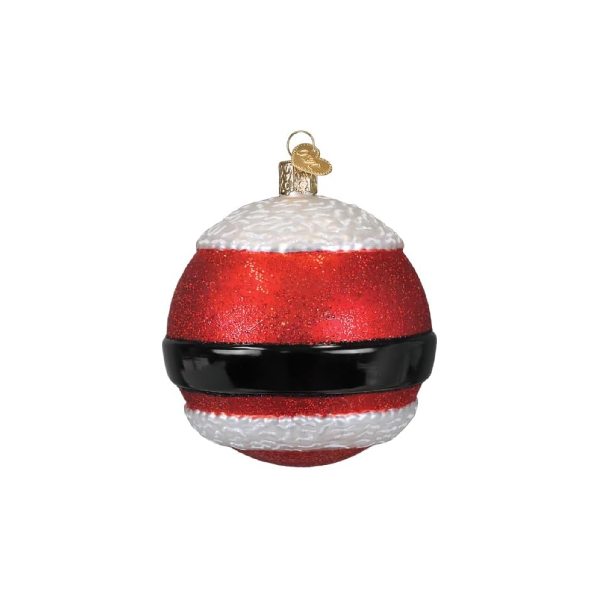 Old World Christmas, Round Collection, Santa Claus Glass Ornament