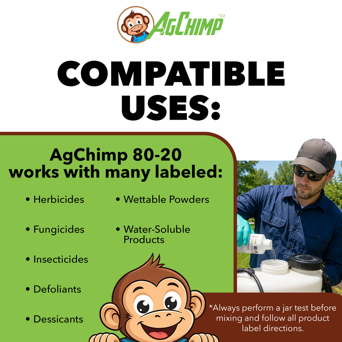 AgChimp 80-20 Non-Ionic Premium Surfactant, 1 pint