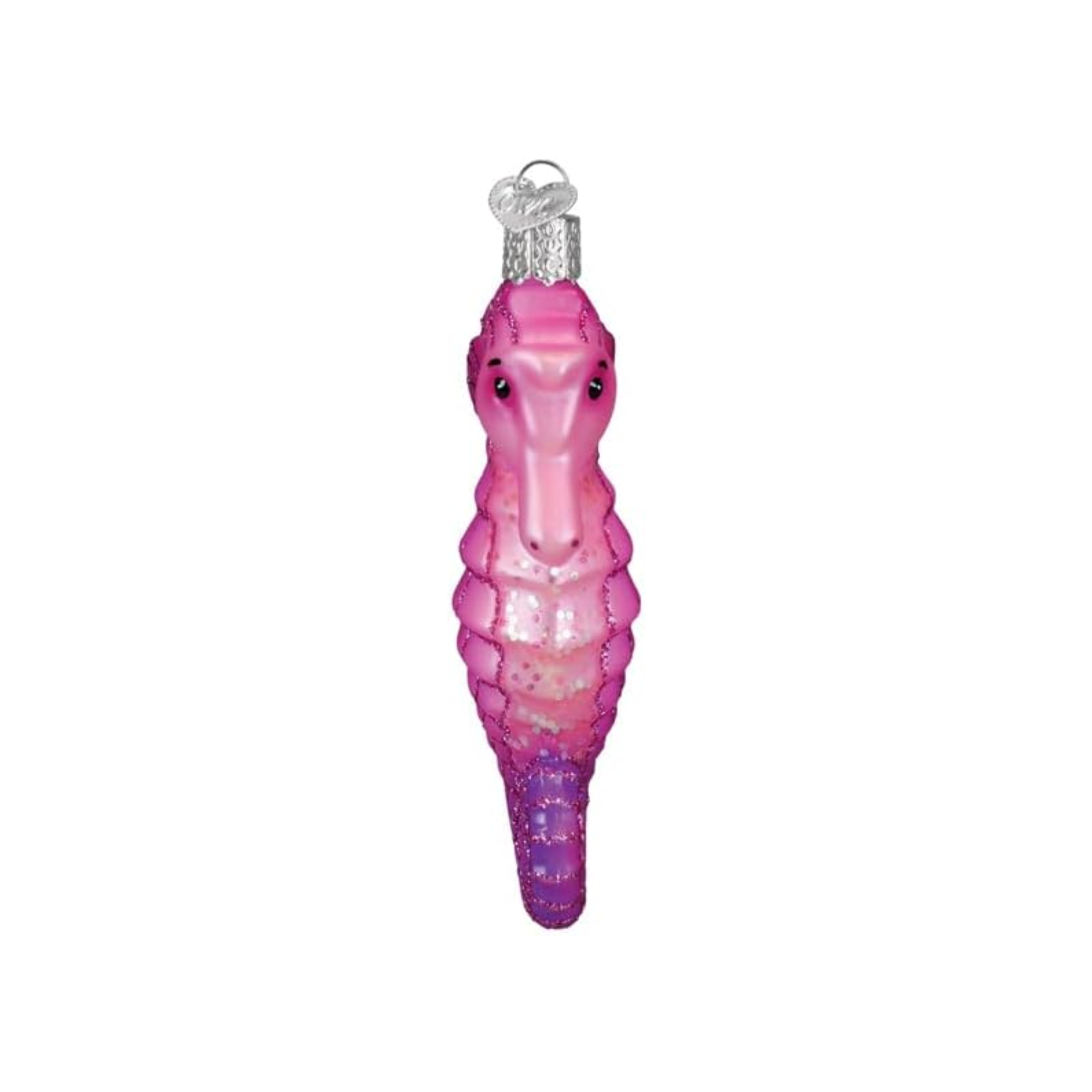 Old World Christmas Blown Glass Shimmering Seahorse Ornament