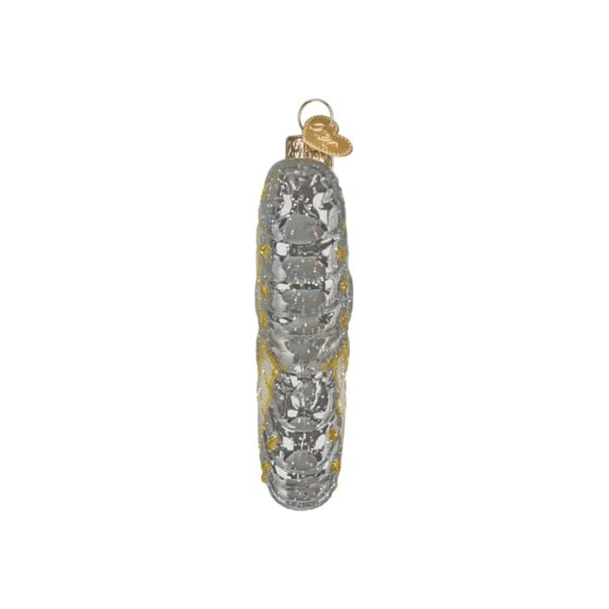 Old World Christmas Blown Glass Sterling Butterfly Ornament