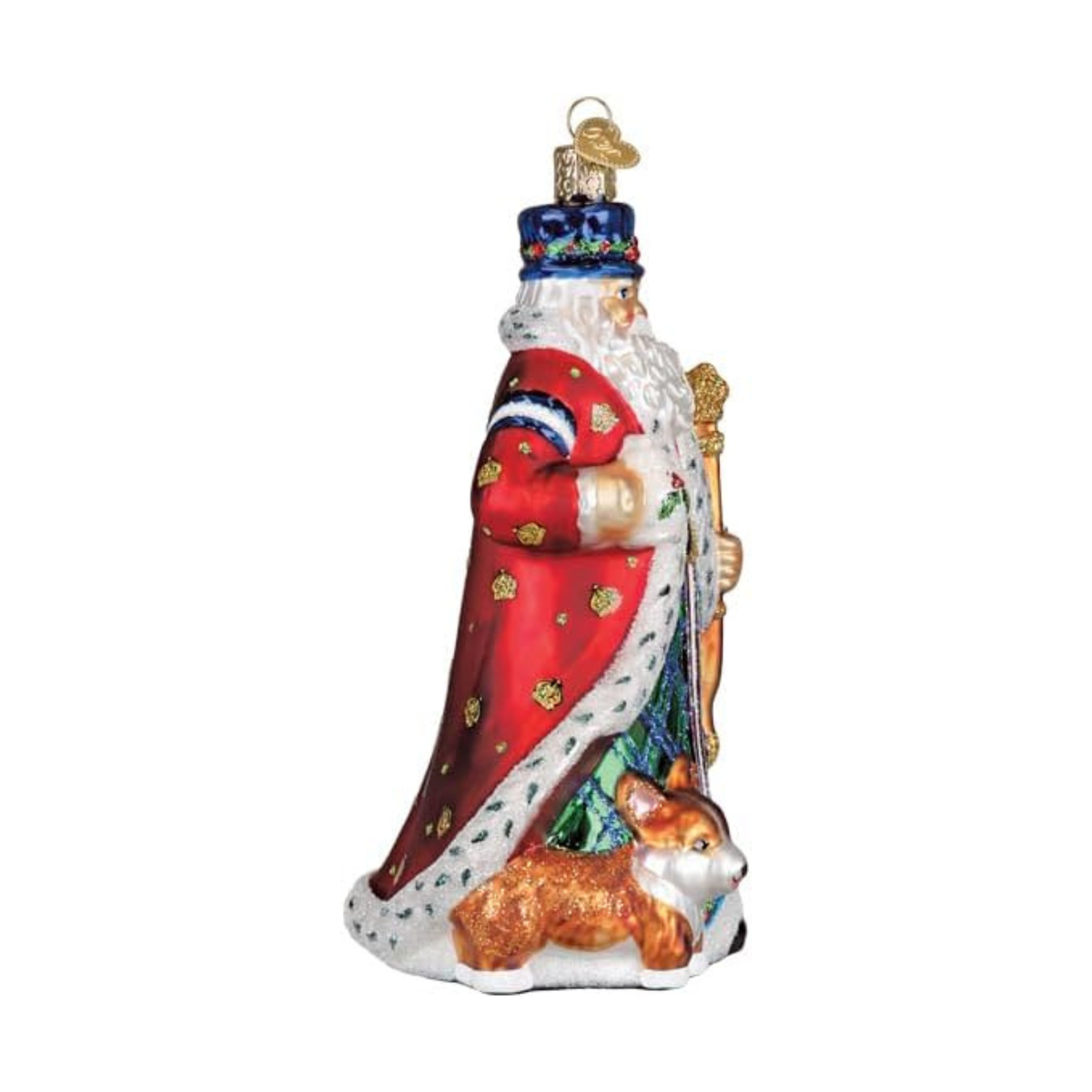 Old World Christmas Blown Glass Tree Ornament, United Kingdom Santa