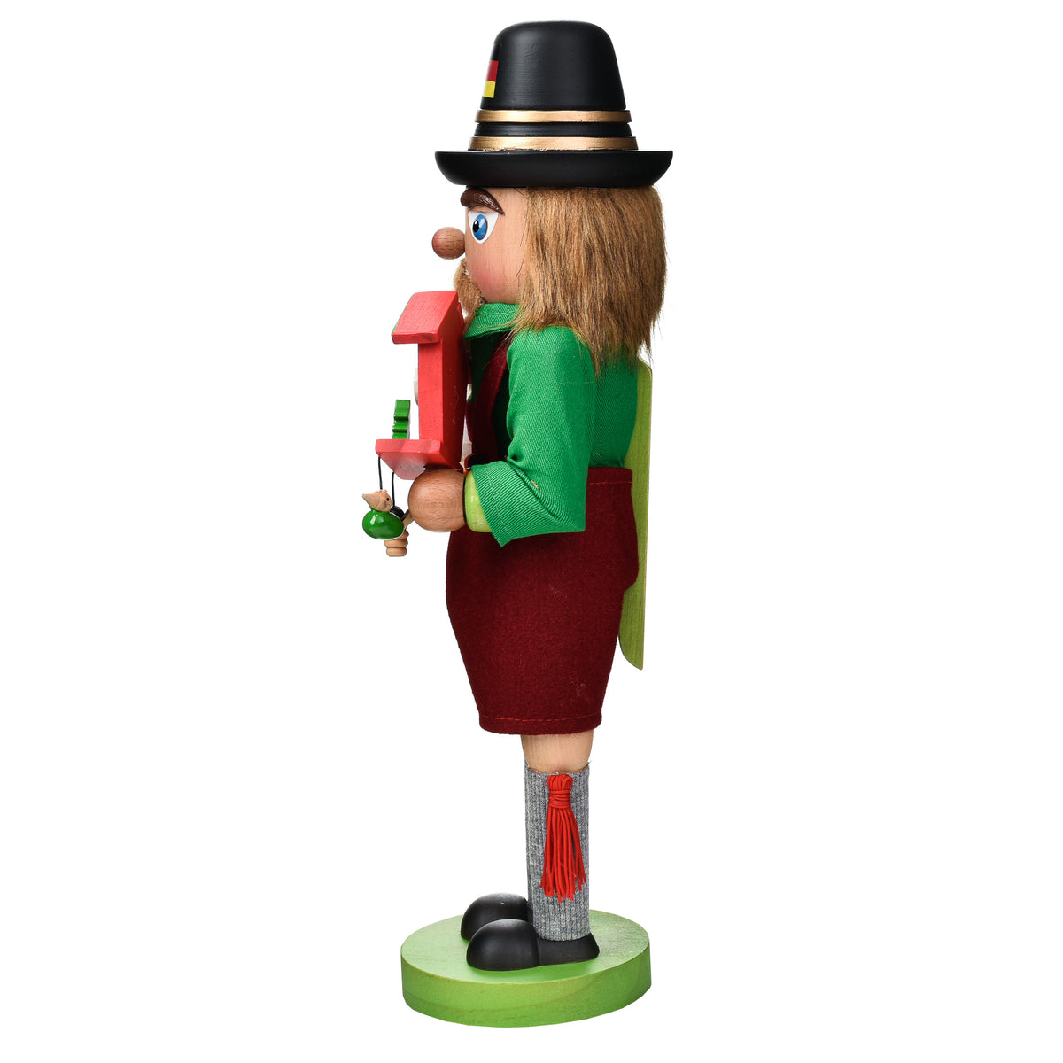 Garden Elements Black Forest Beech Wood German Beer Nutcracker, 15in