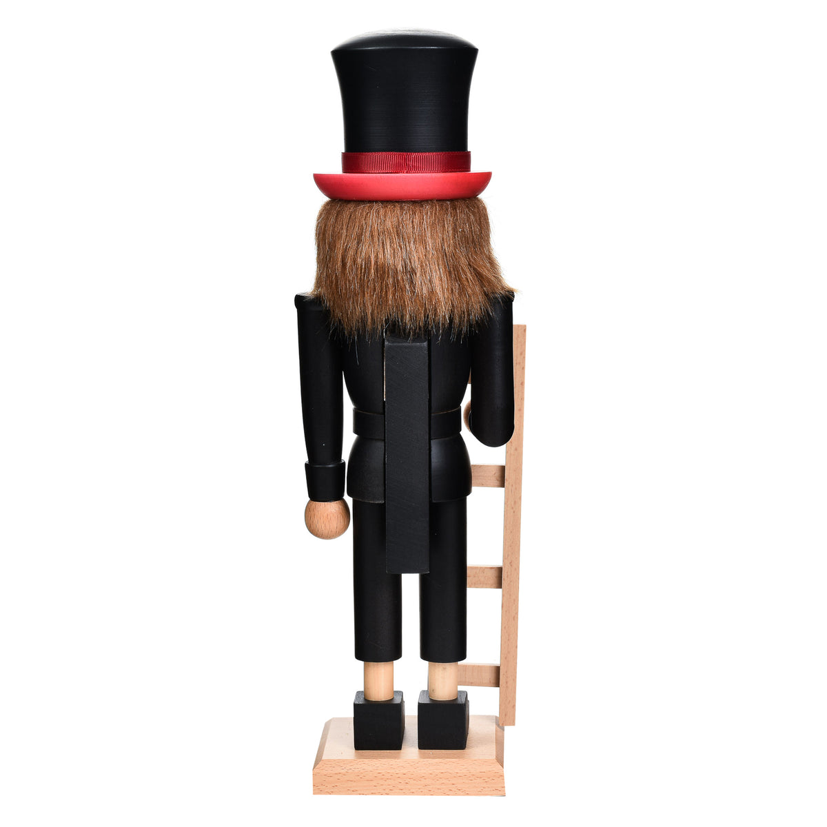 Garden Elements Black Forest Beech Wood Chimney Sweep Nutcracker, 15.5in