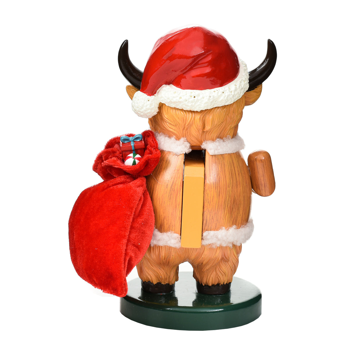 Garden Elements Black Forest Highland Cow Nutcracker, 9.5in