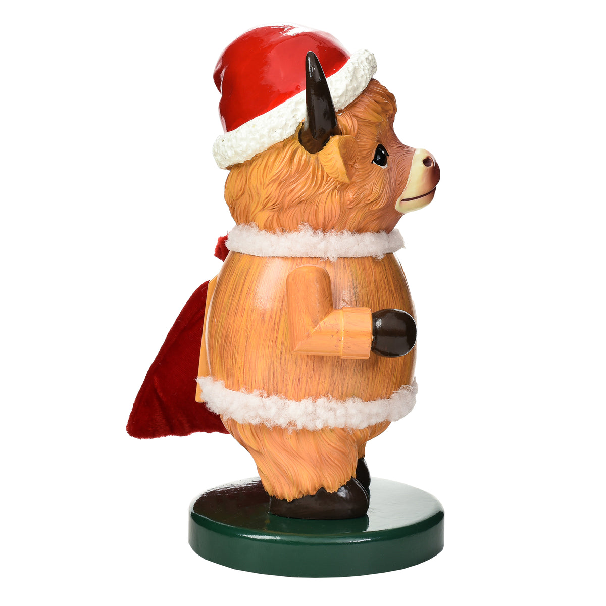 Garden Elements Black Forest Highland Cow Nutcracker, 9.5in
