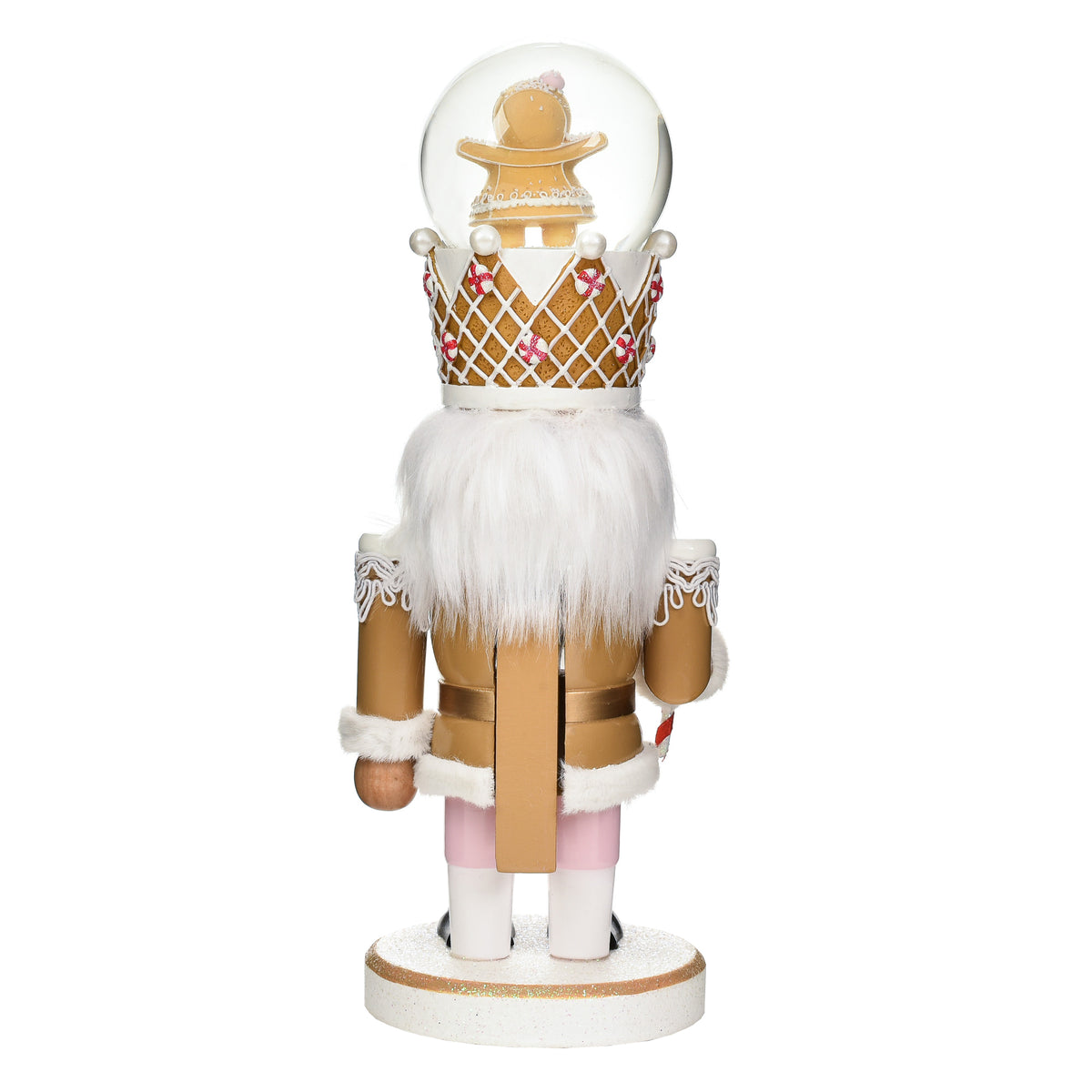 Garden Elements Black Forest Gingerbread Water Globe Nutcracker, 10in