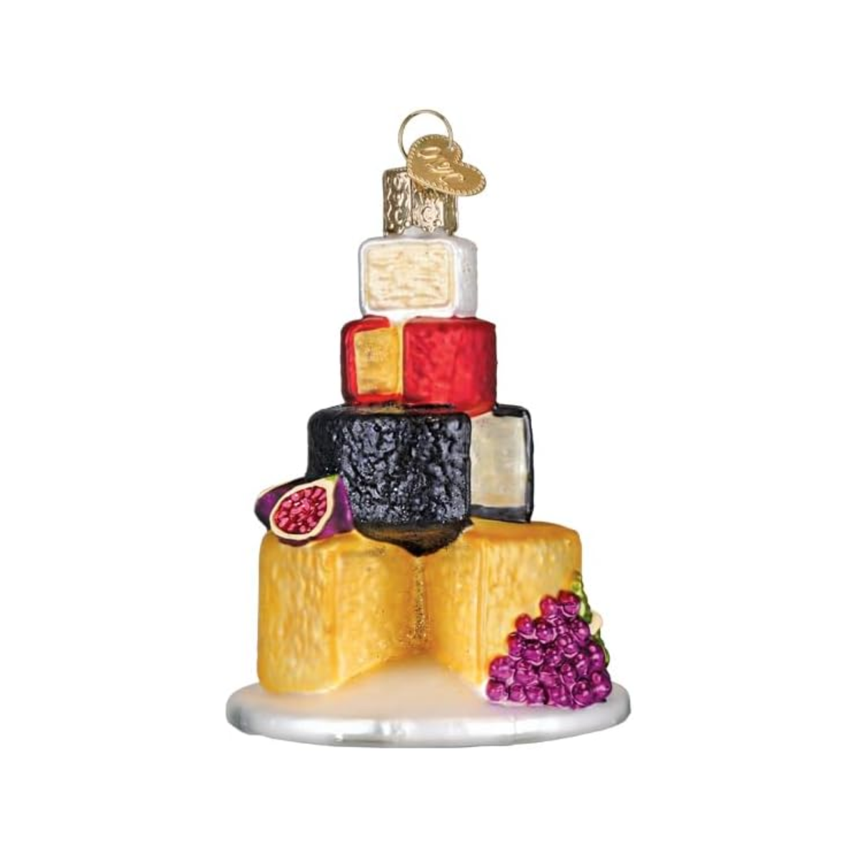 Old World Christmas Blown Glass Ornament Collection, Cheese Tower