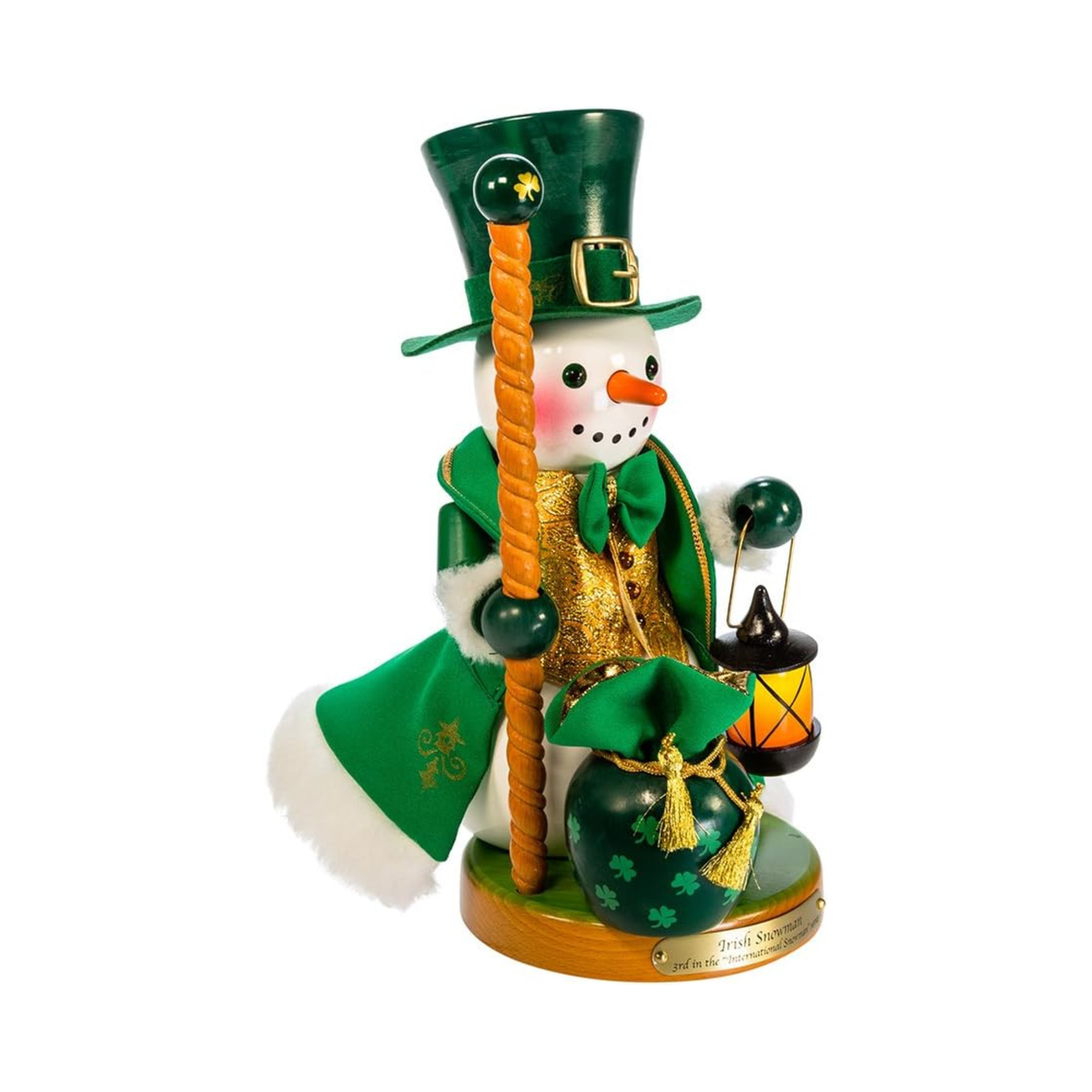 Kurt Adler Steinbach Irish Snowman Nutcracker, 12.5in
