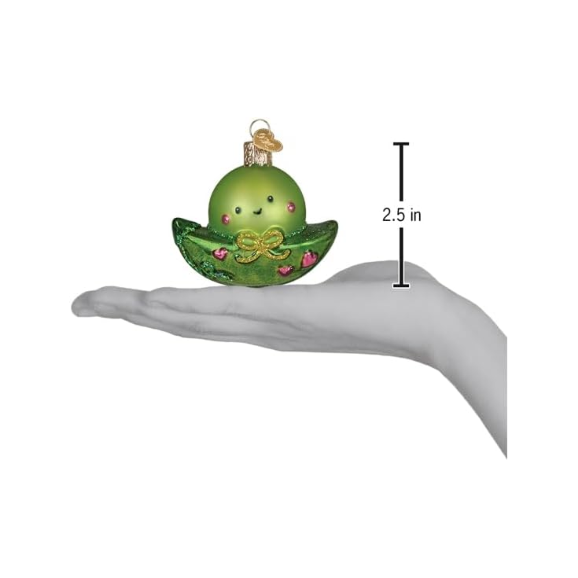 Old World Christmas Blown Glass Ornament Collection, Little Peapod