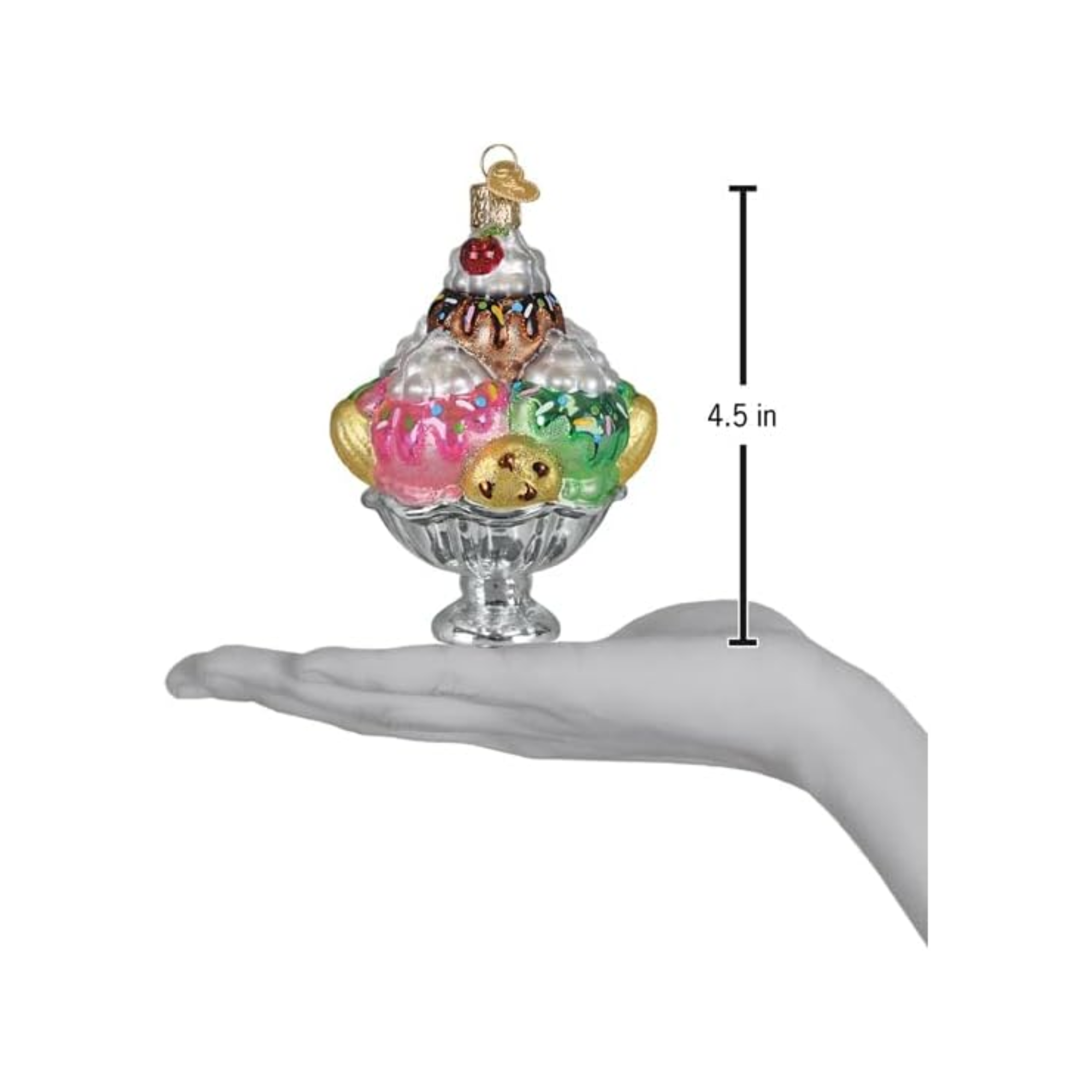 Old World Christmas Blown Glass Ornament Collection, Decadence Delight Sundae