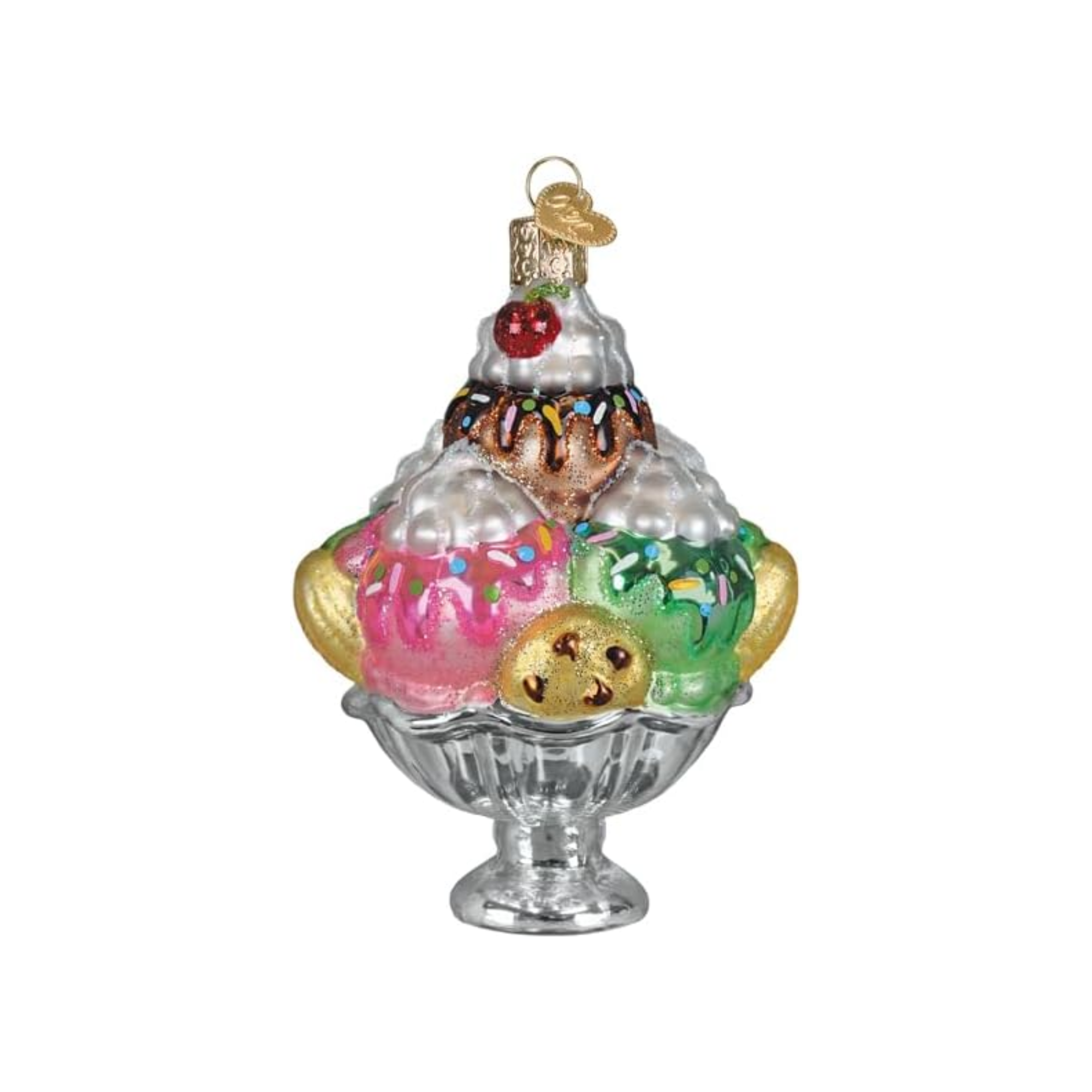 Old World Christmas Blown Glass Ornament Collection, Decadence Delight Sundae