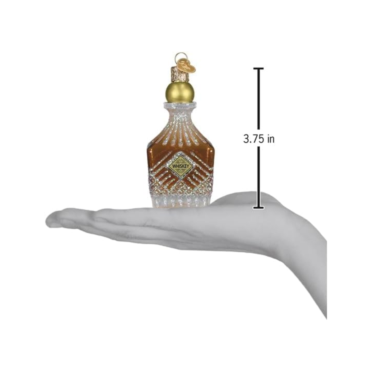 Old World Christmas Blown Glass Ornament Collection, Whiskey Bottle Decanter