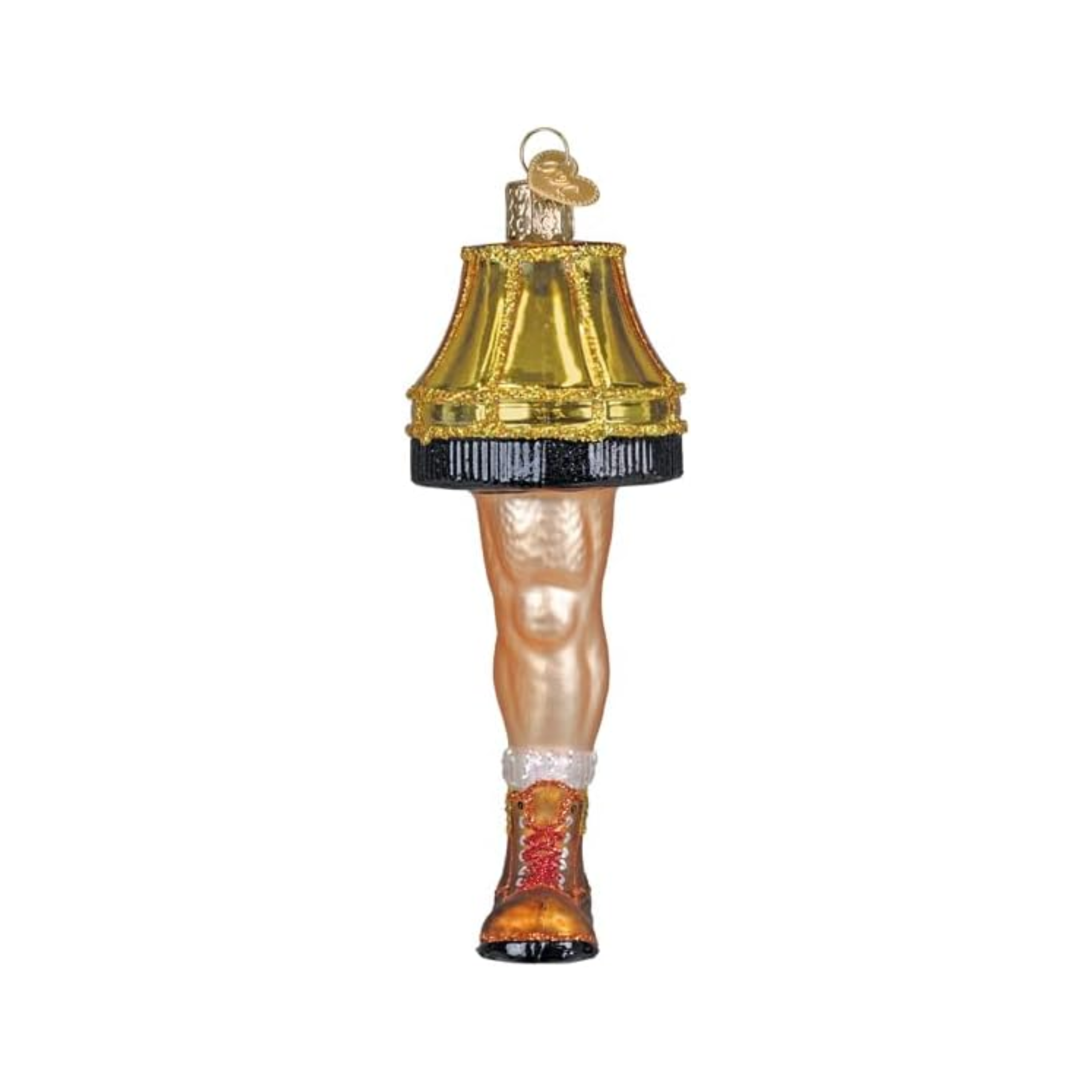 Old World Christmas Blown Glass Ornament Collection, Man Leg Lamp