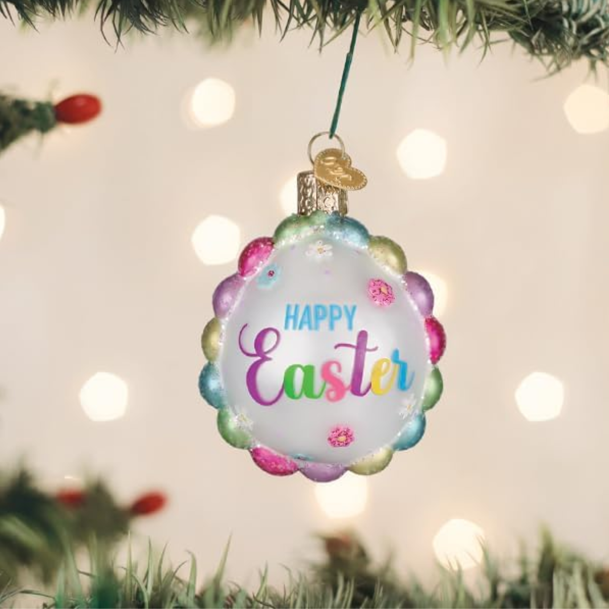 Old World Christmas Blown Glass Ornament Collection, Scalloped Easter Egg