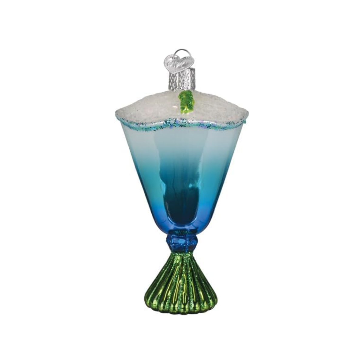 Old World Christmas Blown Glass Ornament Collection, Blue Glacier Cocktail