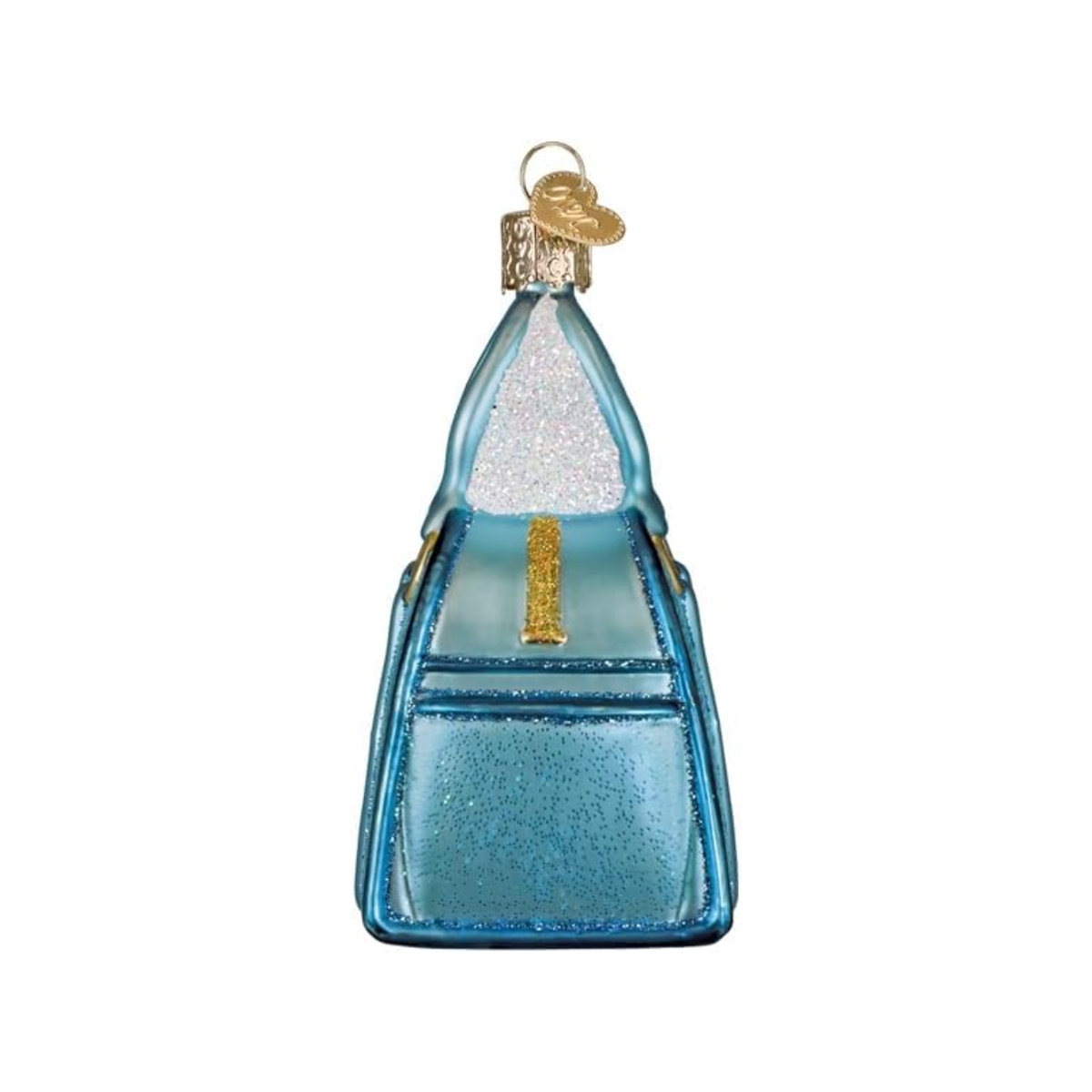 Old World Christmas Blown Glass Ornament Collection, Satchel Purse, Blue