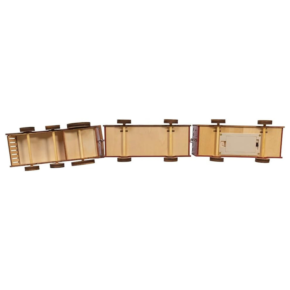 Kurt Adler Battery-Operated LED Train with Santa & Home Scene, 22in