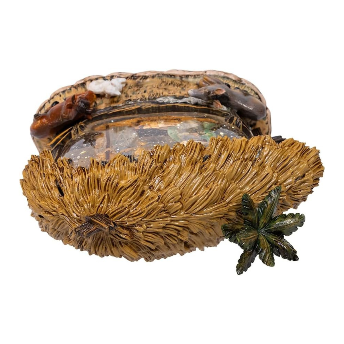 Kurt Adler LED Nativity Scene with Spinning Glitter Water, 8in