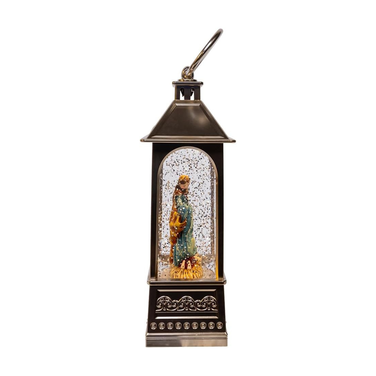 Kurt Adler USB LED Nativity Water Lantern, 8in