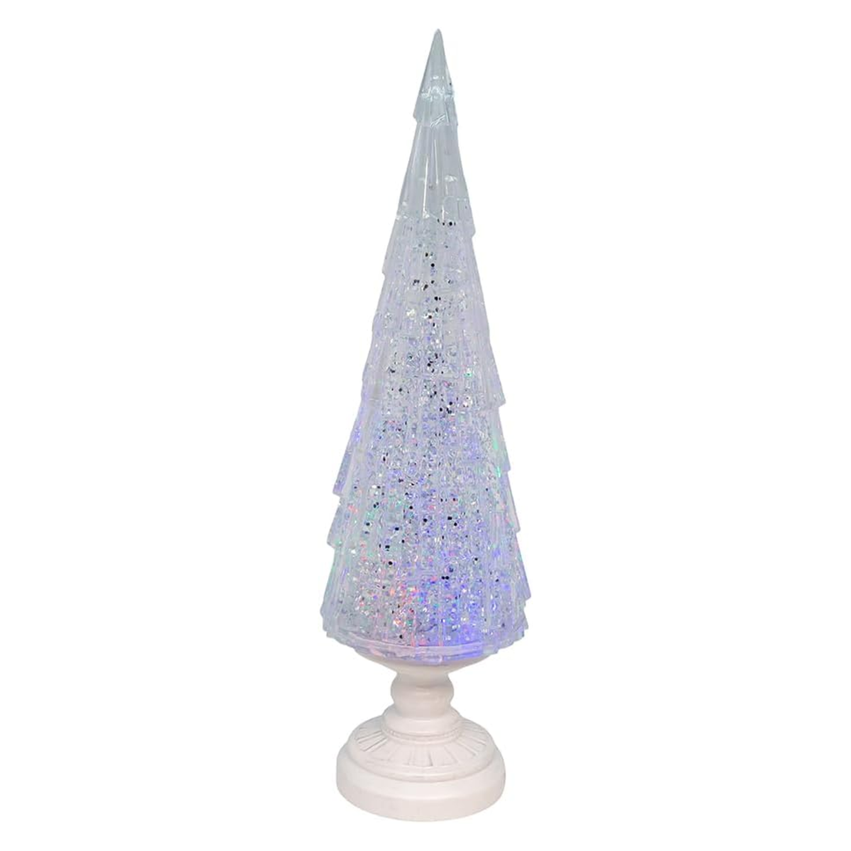 Kurt Adler Battery Operated USB LED Christmas Tree Water Lantern, 17.25in