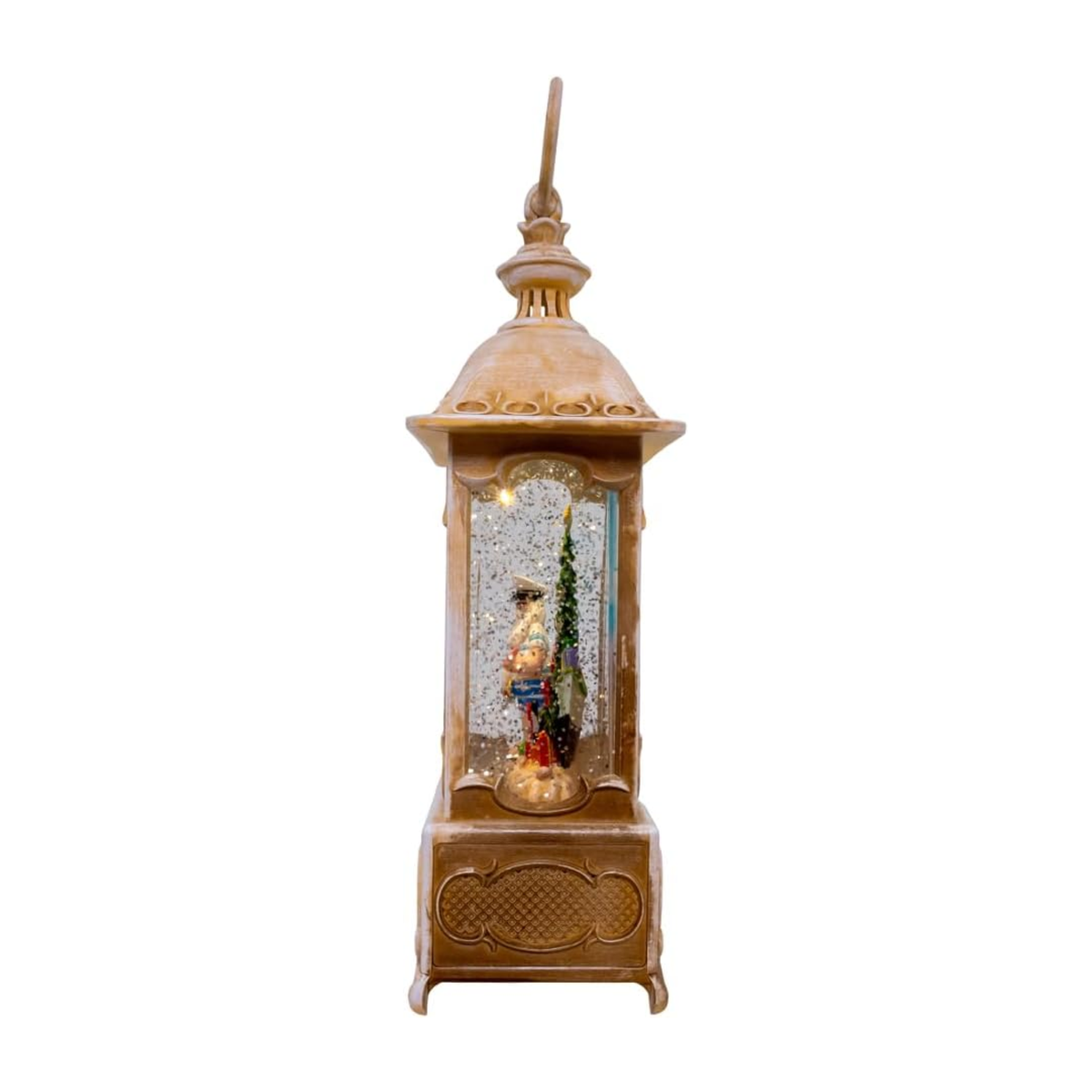 Kurt Adler LED Sailor & Boat Spinning Glitter Water Lantern, 10.5in