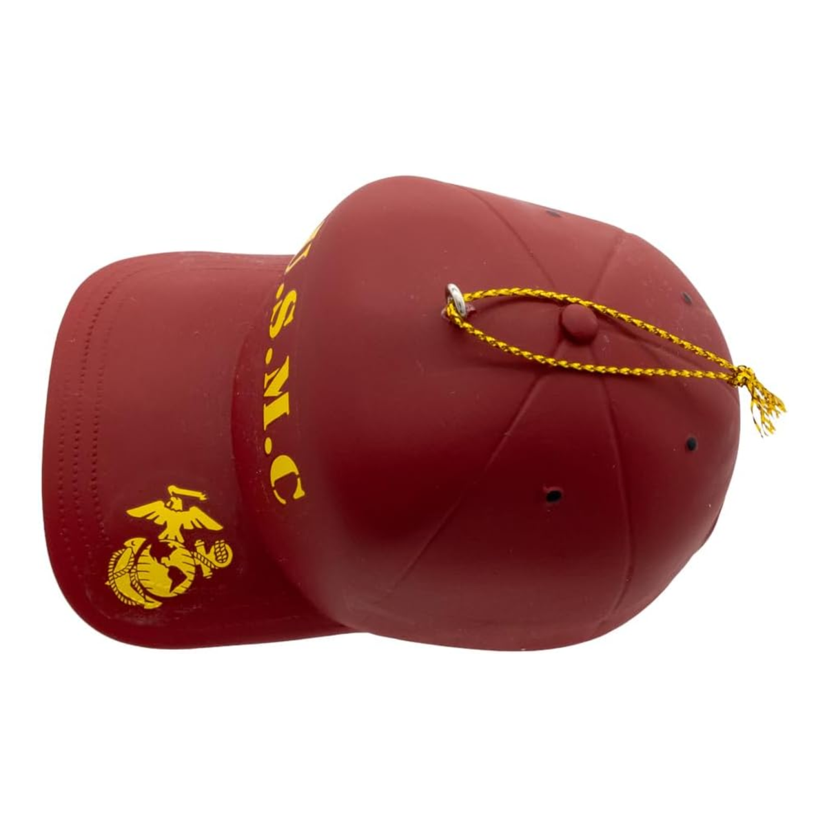 Kurt Adler U.S. Marine Corps Red Cap Ornament for Christmas Tree, 2.5in