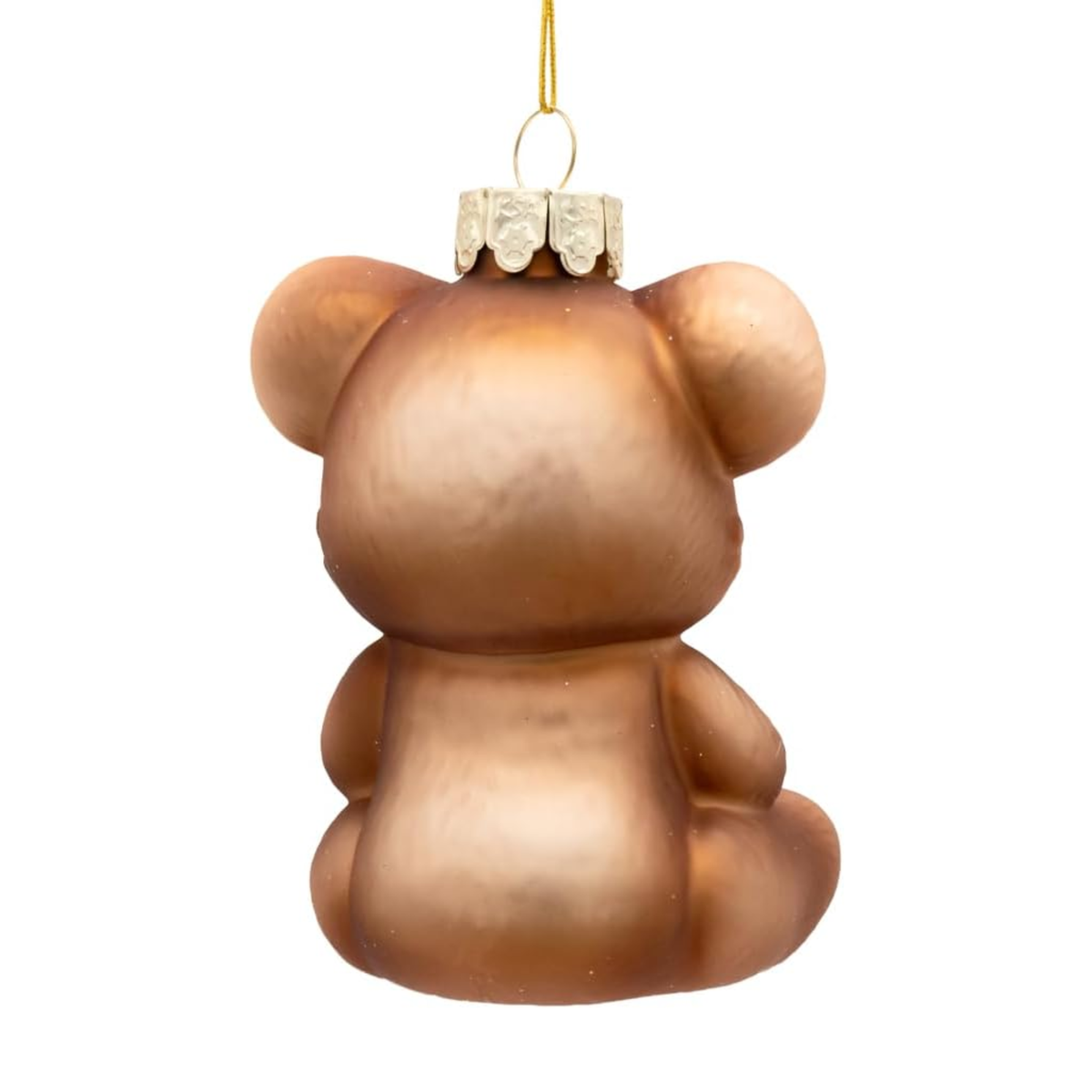 Kurt Adler Noble Gems Glass Ornament Collection, Hanukkah Teddy Bear, 4in