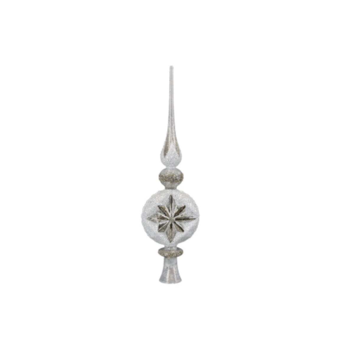 Old World Christmas Tree Topper Collection, Retro Silver Frost