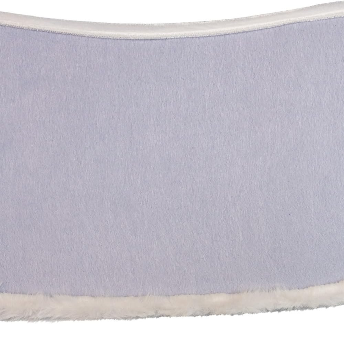 Kurt Adler Faux Fur Tree Collar, White, 24in