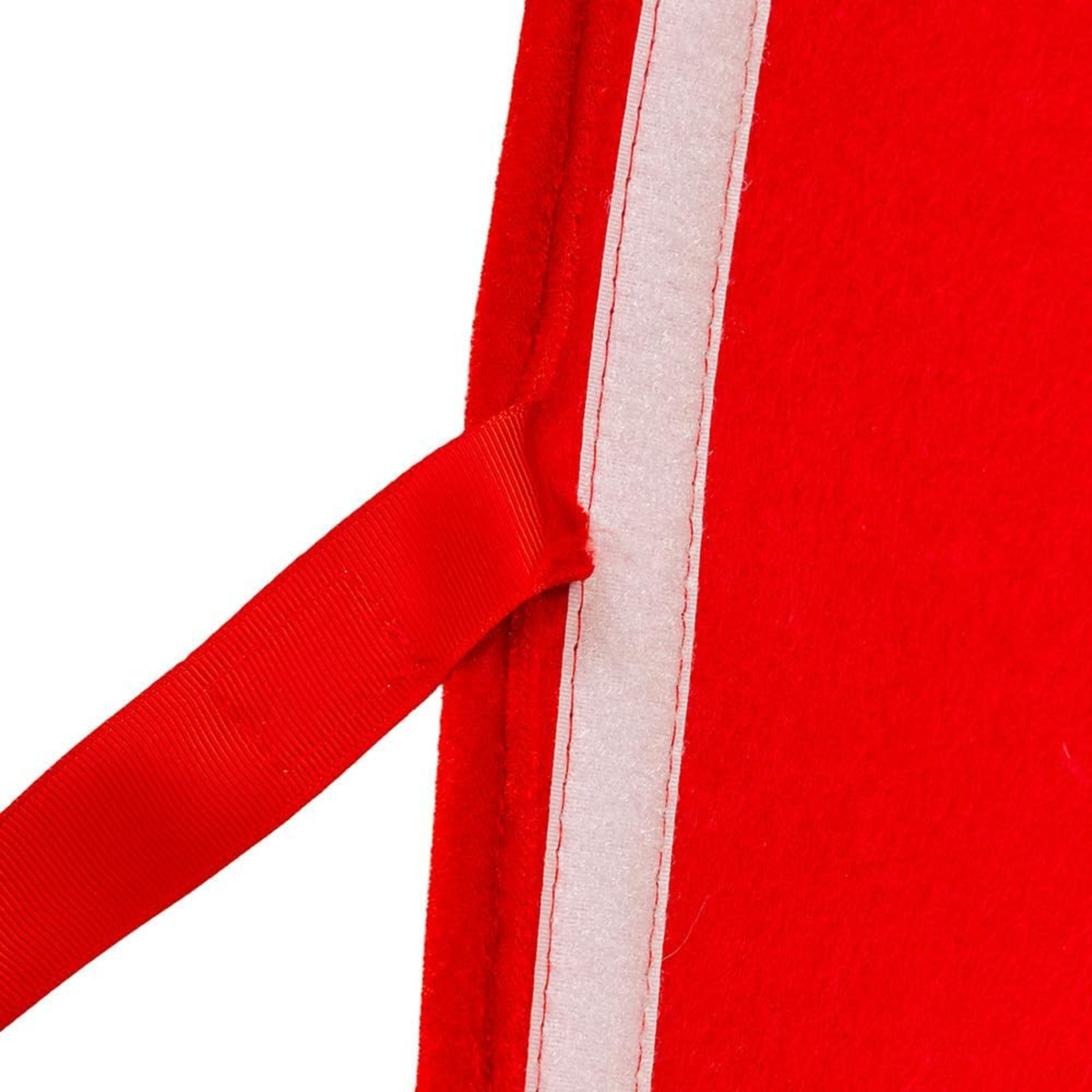 Kurt Adler Quilted Velvet Tree Collar, Red, 24in